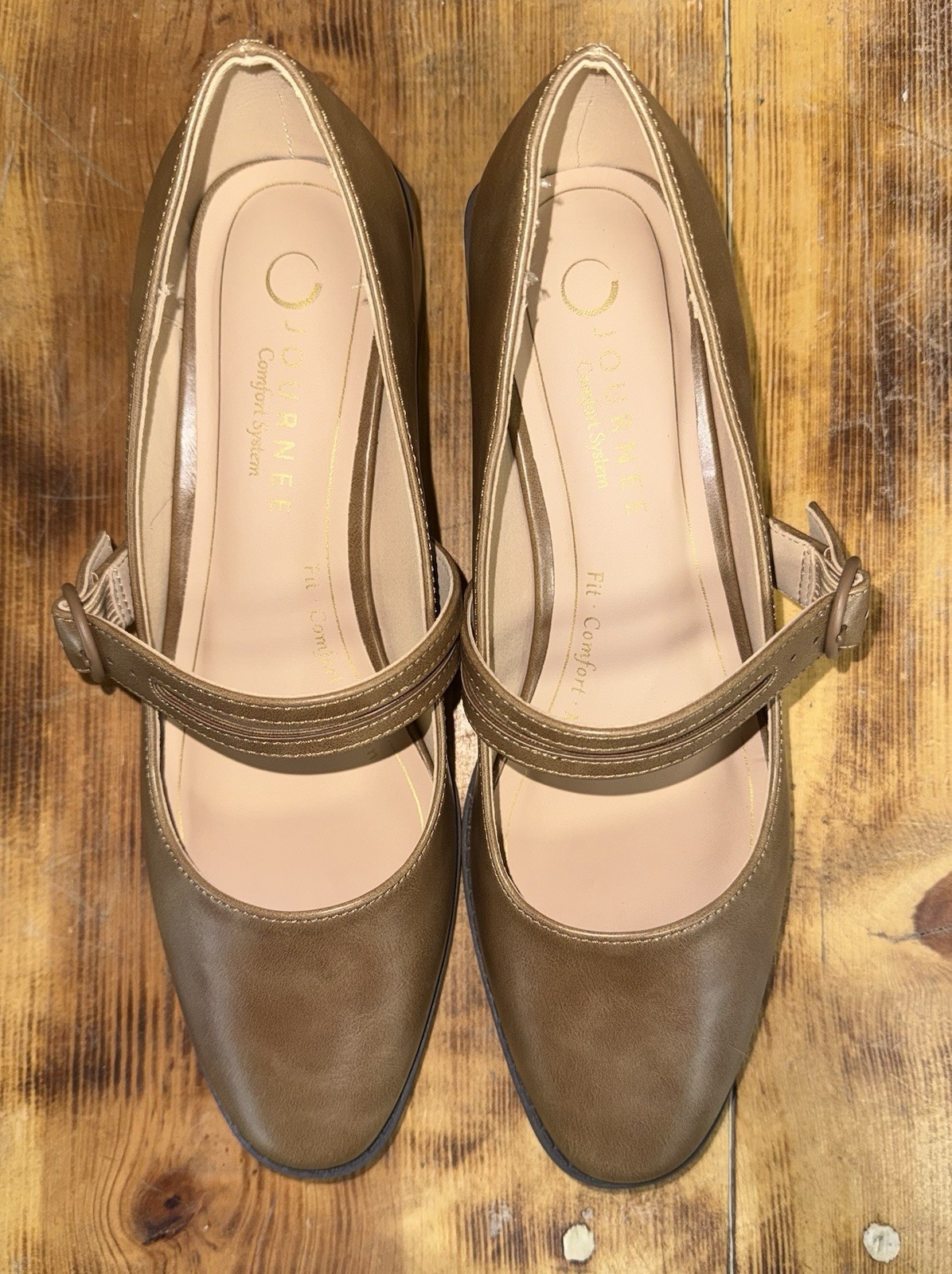 Journee Collection Tru Comfort Foam Savvi Women’s Block Heels, Tan Sz 9M
