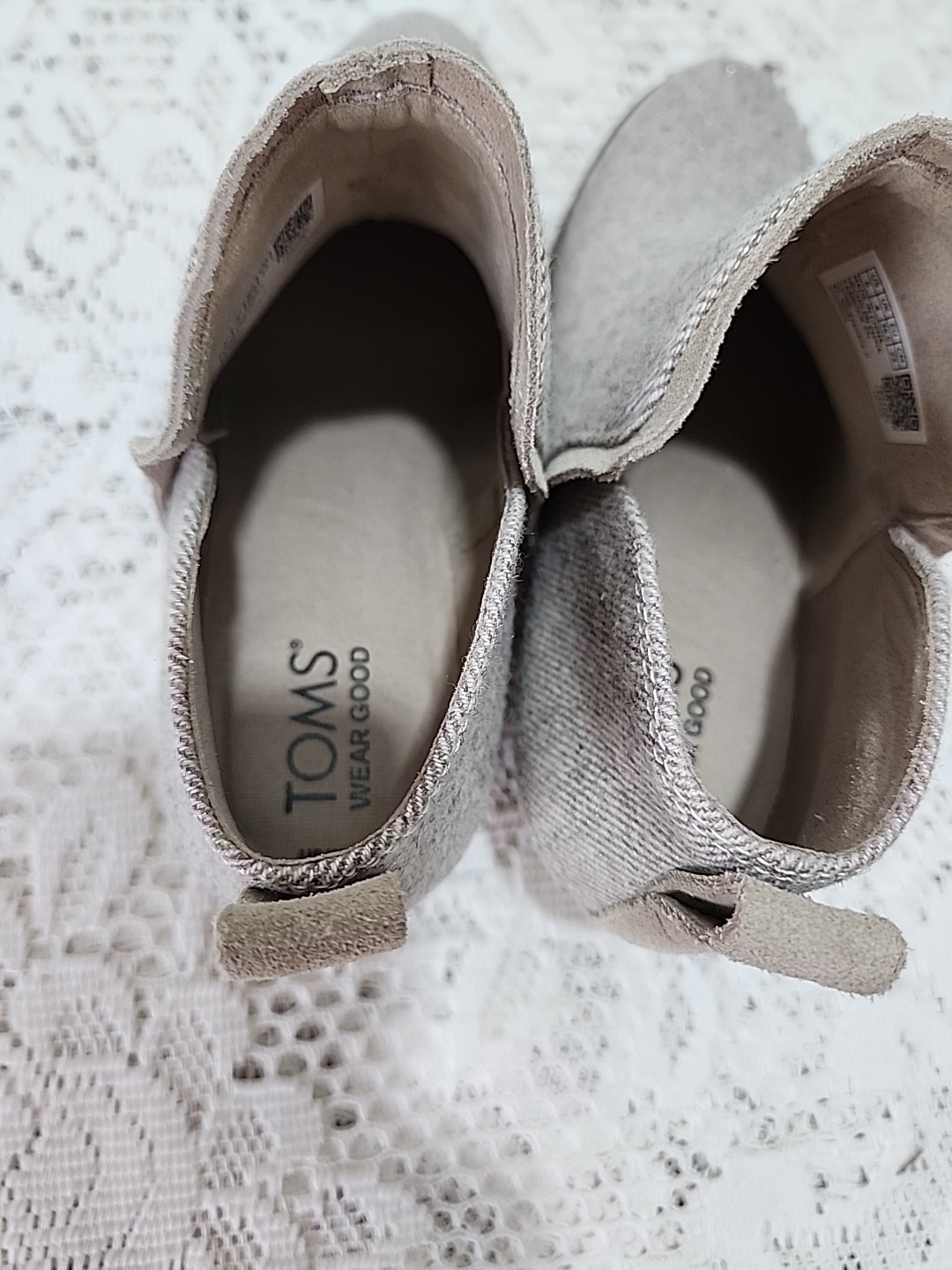 Toms Kaia Wedge Heel Womens Bootie Size 6