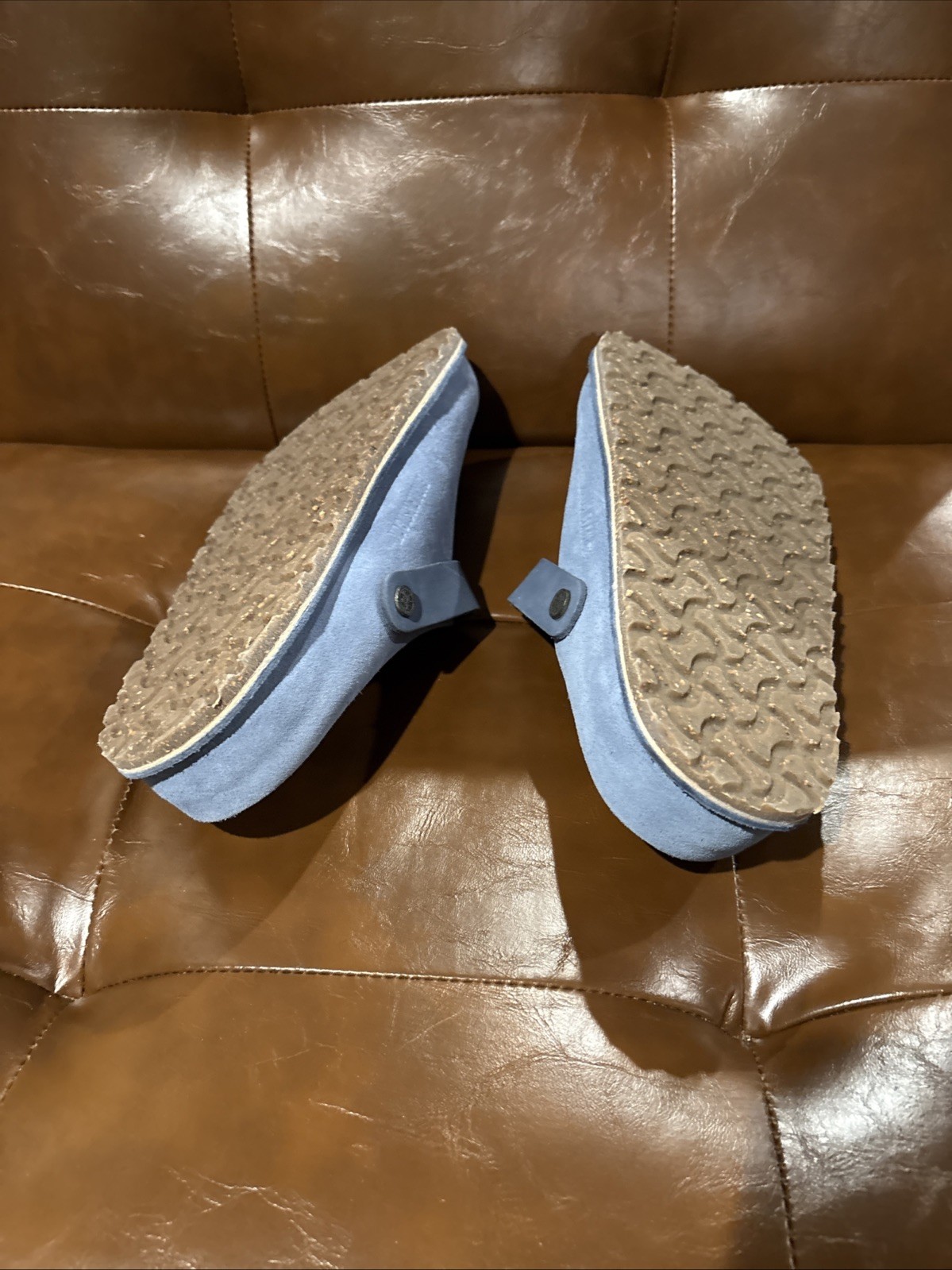 BIRKENSTOCK PREMIUM LUTRY MEDIUM/NARROW WIDTH UNISEX CLOGS WITH BACKSTRAP SUEDE