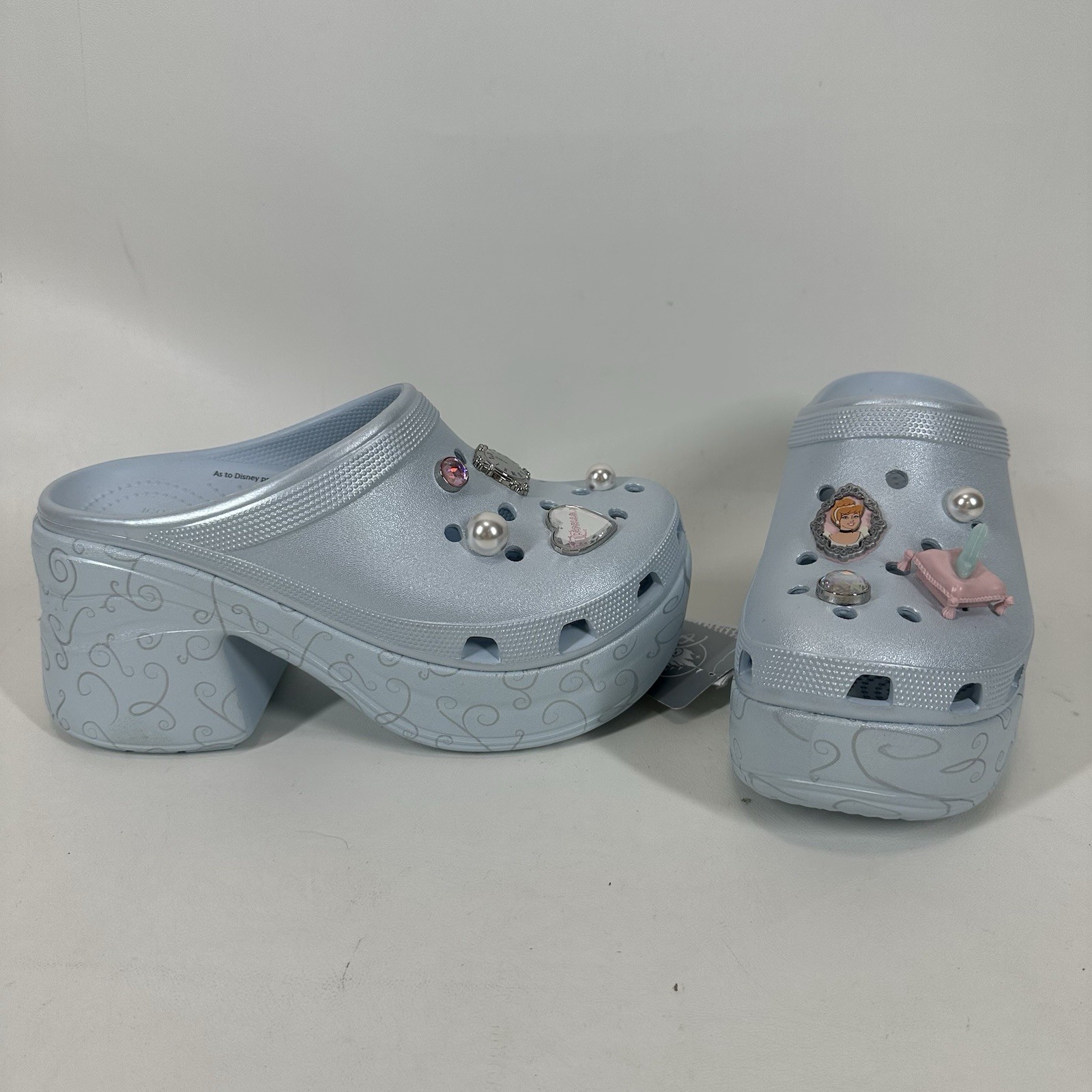 Disney Parks Cinderella Siren Platform Clogs for Adults by Crocs NWT (M8/W10)