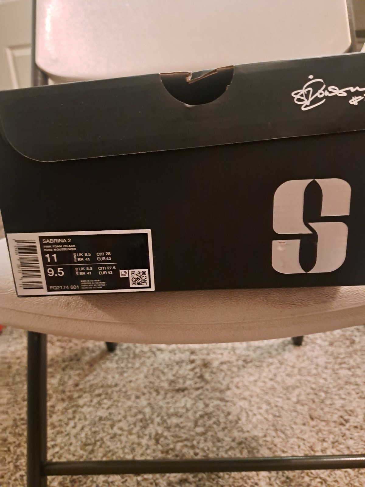 Nike Sabrina 2 EP Pink Foam Black Size 11