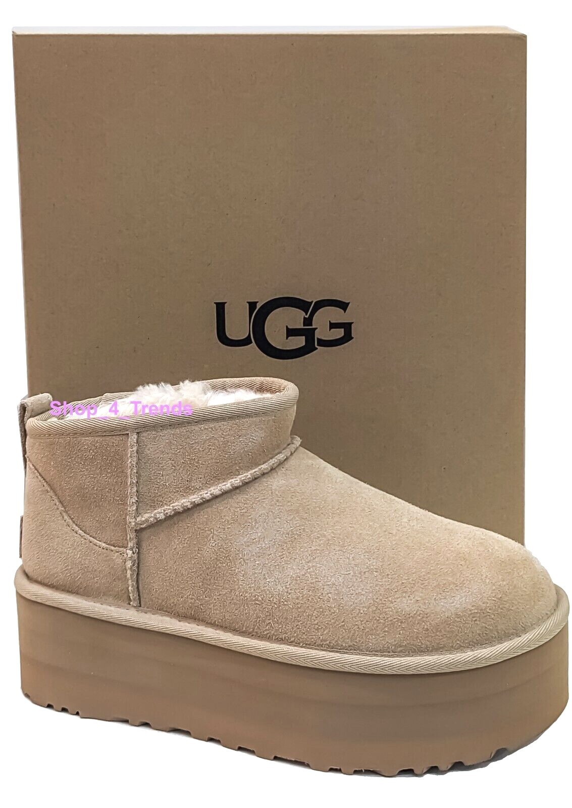 NIB 100% UGG Classic Ultra Mini Platform 1135092 Women’s Fashion Boots Sand