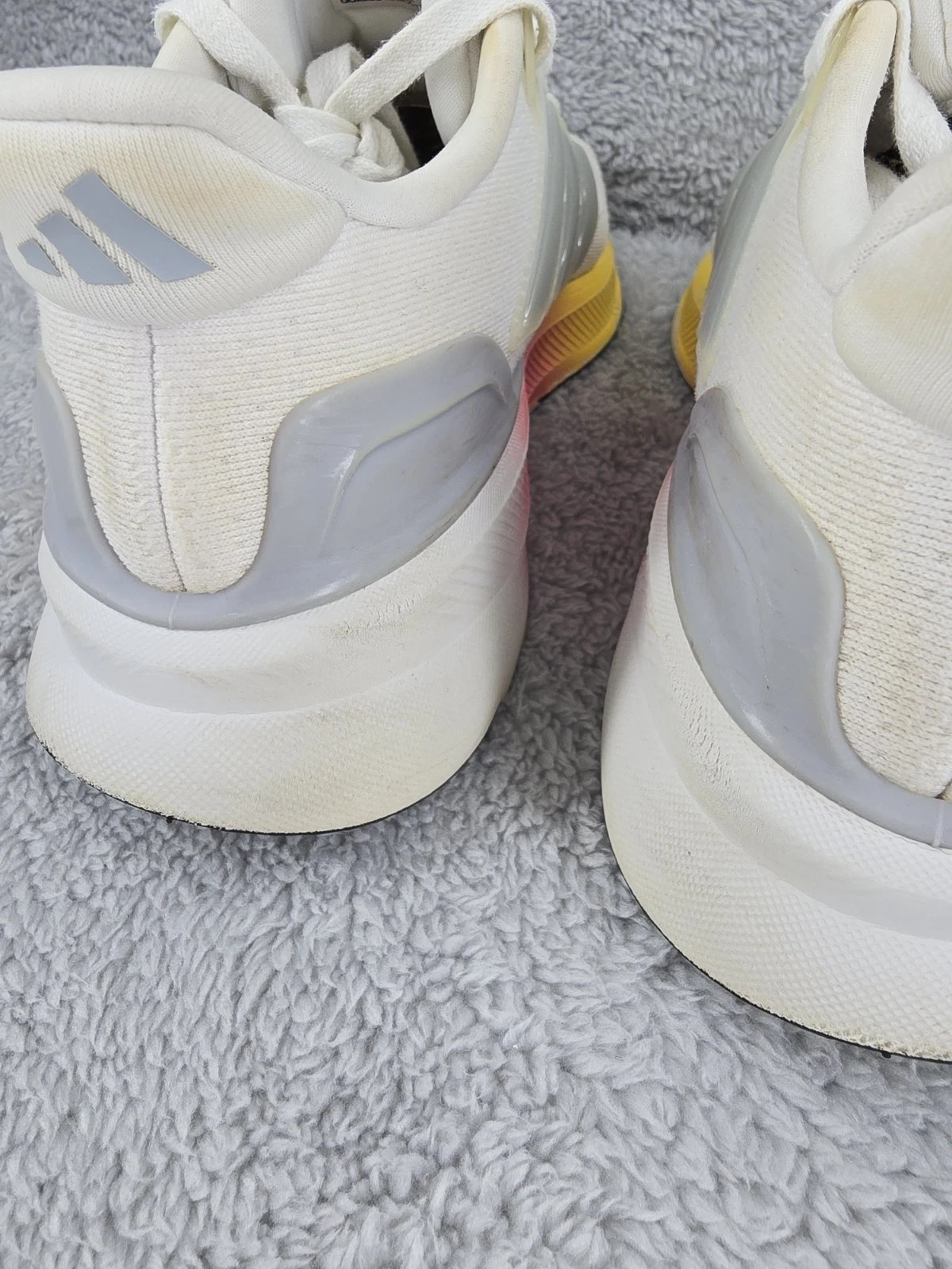 Adidas Womens Runfalcon 5 White Running Shoes Sneakers Size 6