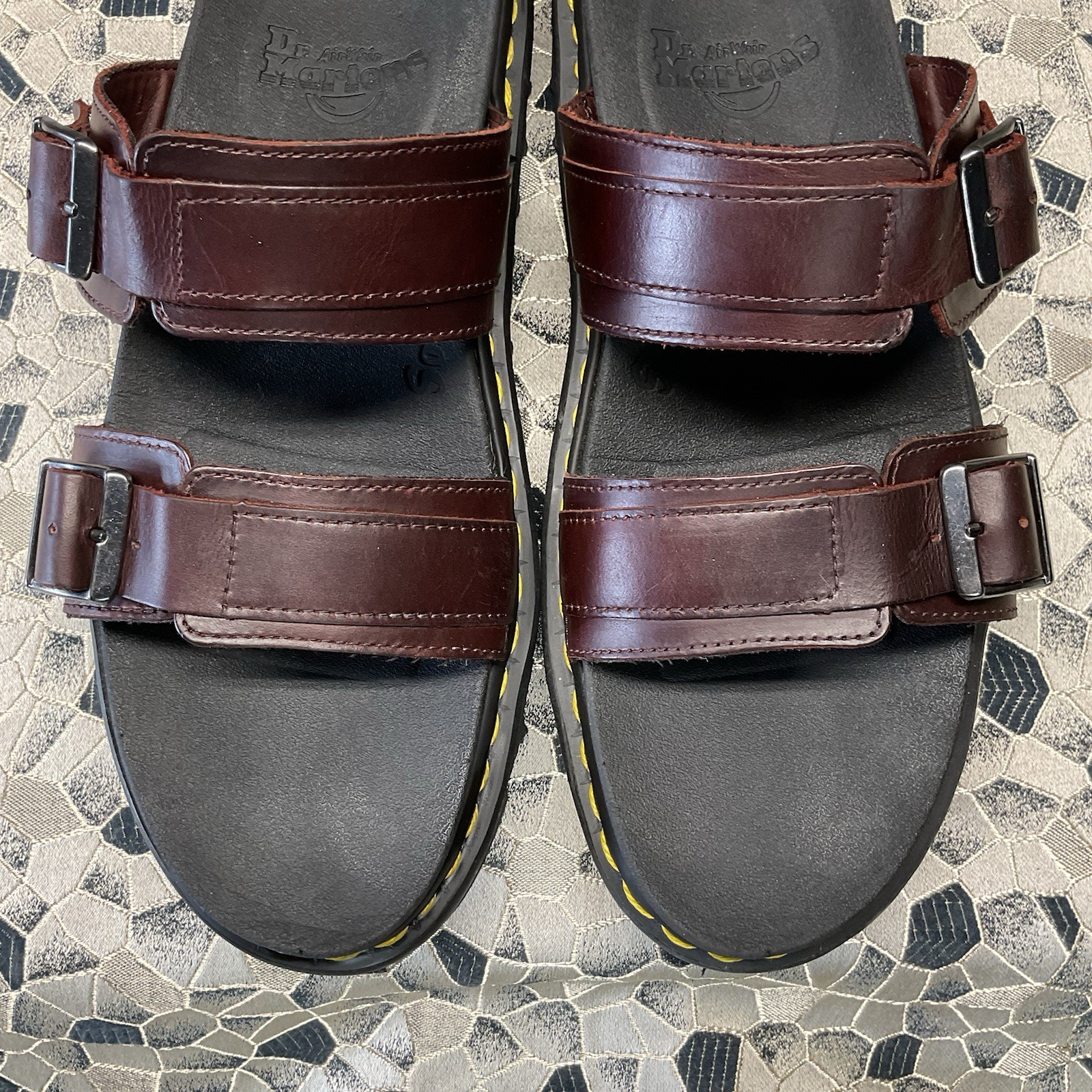Dr Martens MYLES BRANDO Leather Chunky Buckle Sandal 45 m11 / w12