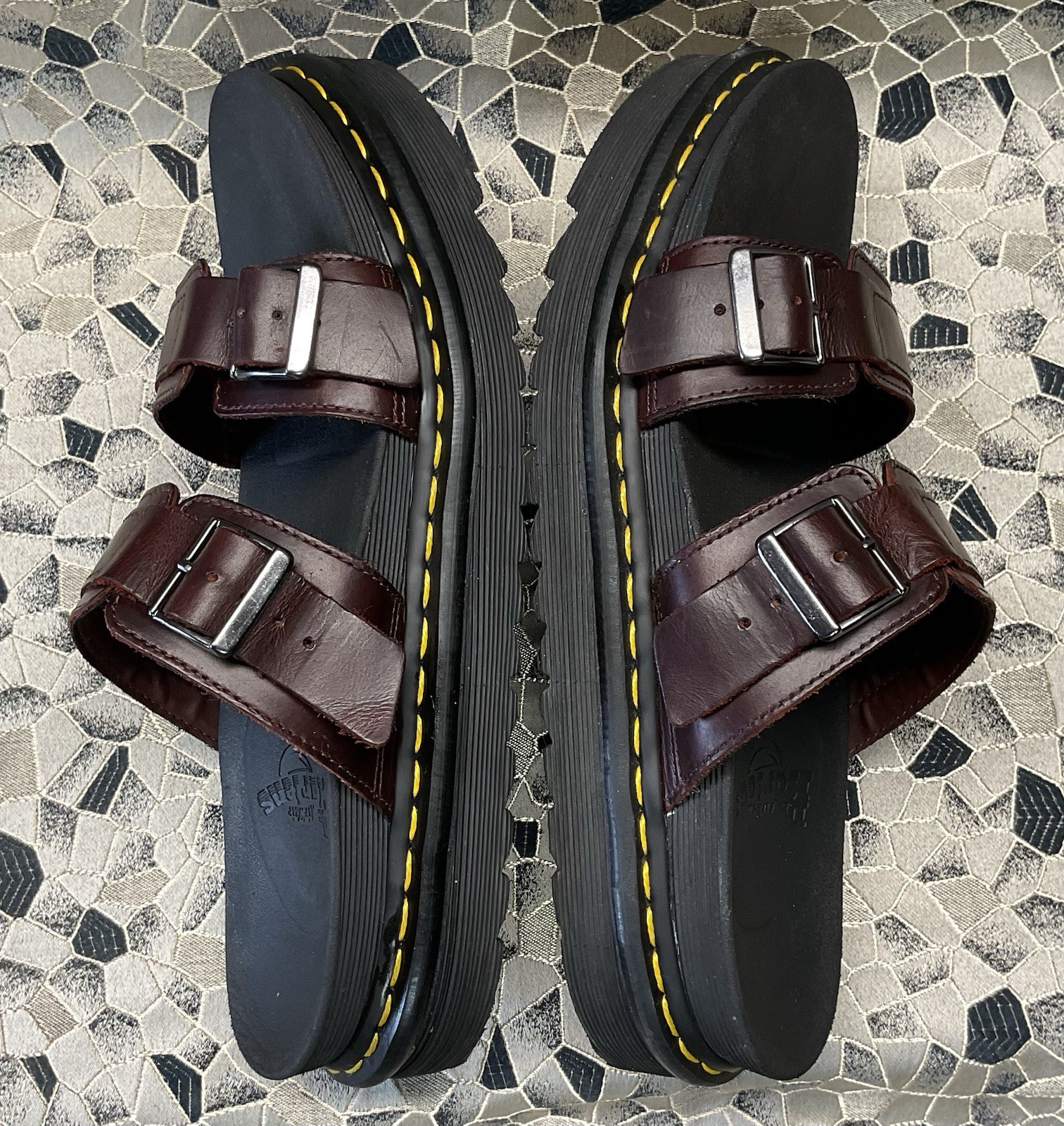 Dr Martens MYLES BRANDO Leather Chunky Buckle Sandal 45 m11 / w12