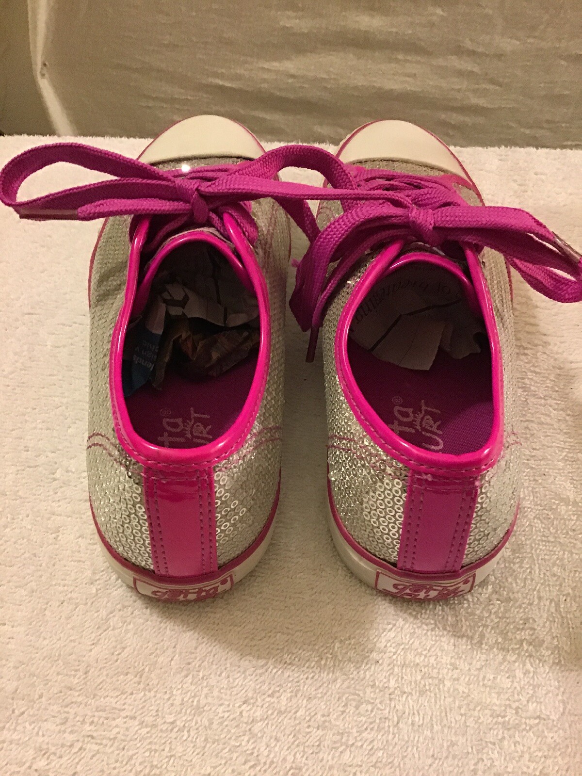 GOTTA FLURT Women’s Sneakers Purple & Silver size 8M