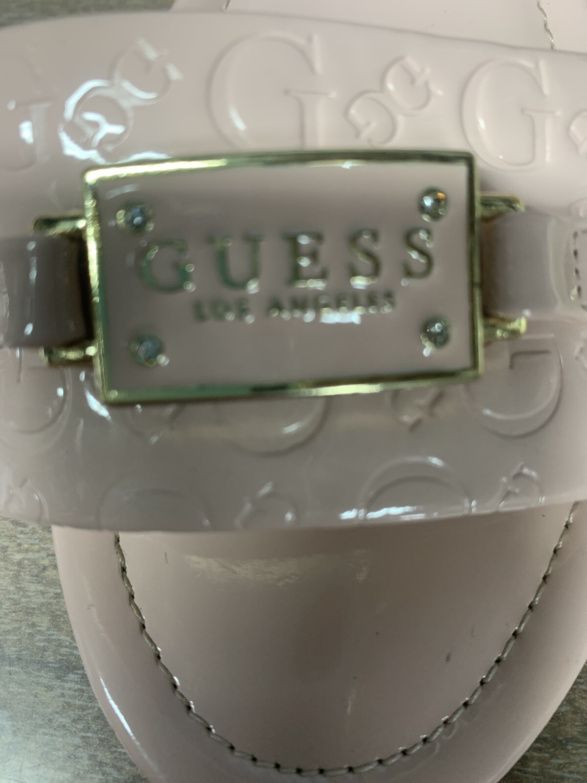 Guess Womens Shoes Open Toe Gflace Blush Pink Size 7
