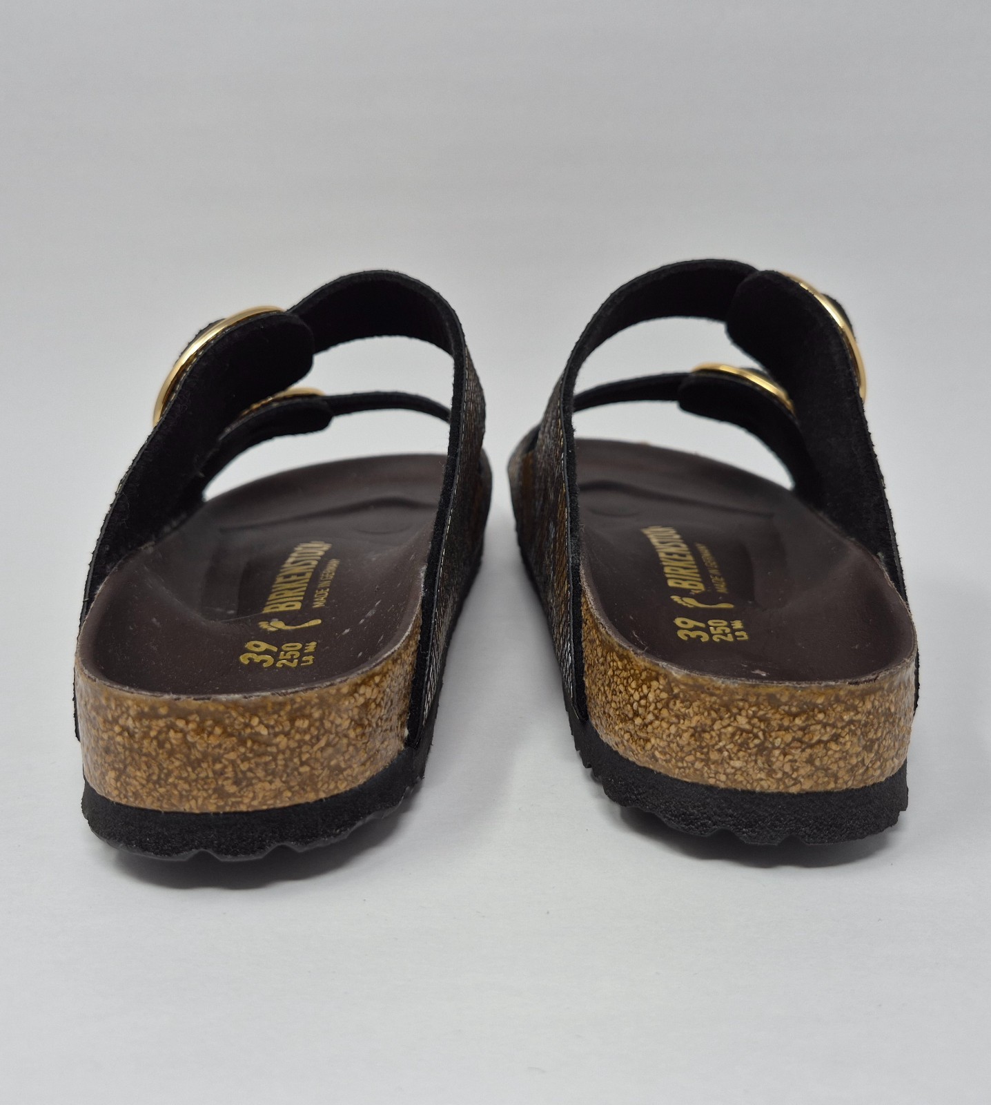 Birkenstock Women’s EU 39 = US 8 Arizona Big Buckle Python Narrow Sandals READ