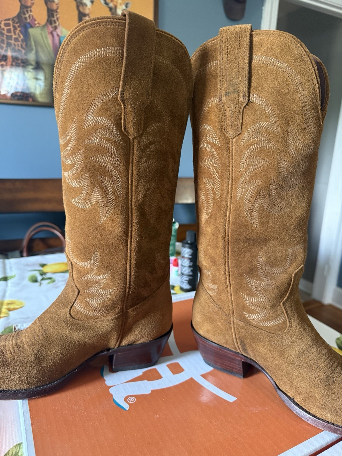 Tecovas Sienna Suede Annie Western Cowboy Boot Women’s 7.5