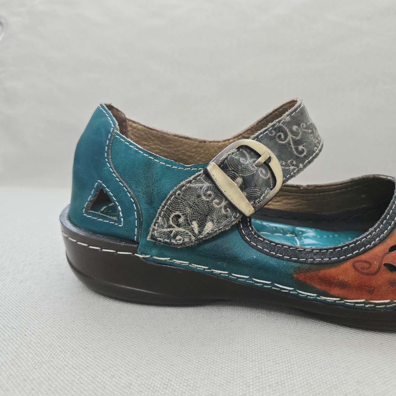 L’Artiste Spring Step Mary Jane Sandals Women’s 39 Multicolor Dexter Flats – EUC