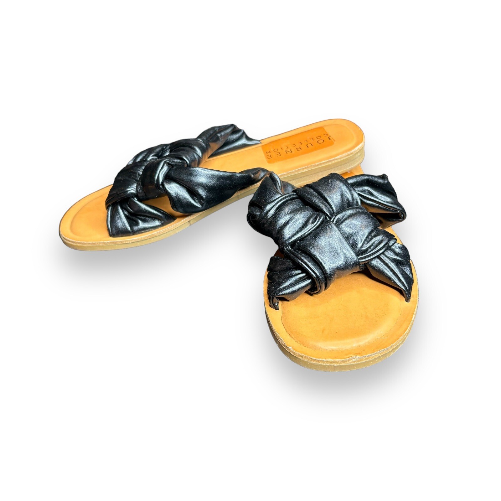 Journee Collection Women’s Tru Comfort Foam™ Kianna Sandal Brown/ Black Size 9