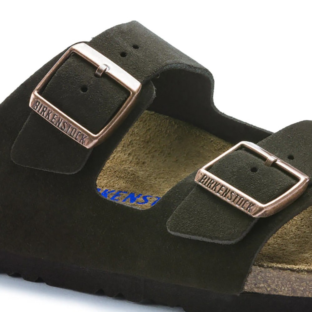 Birkenstock Arizona Suede Leather Soft Footbed Unisex Sandals – Mocha