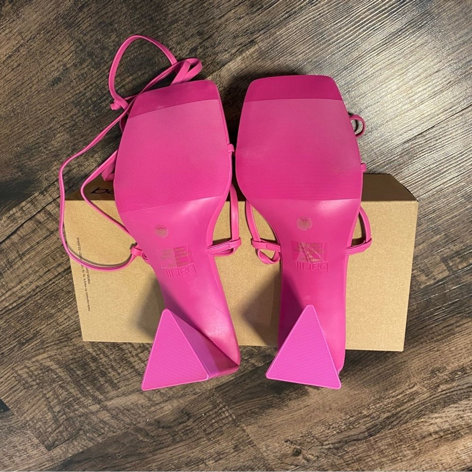 BAR III Auroraap Cone Heel Pink Pumps 10.5