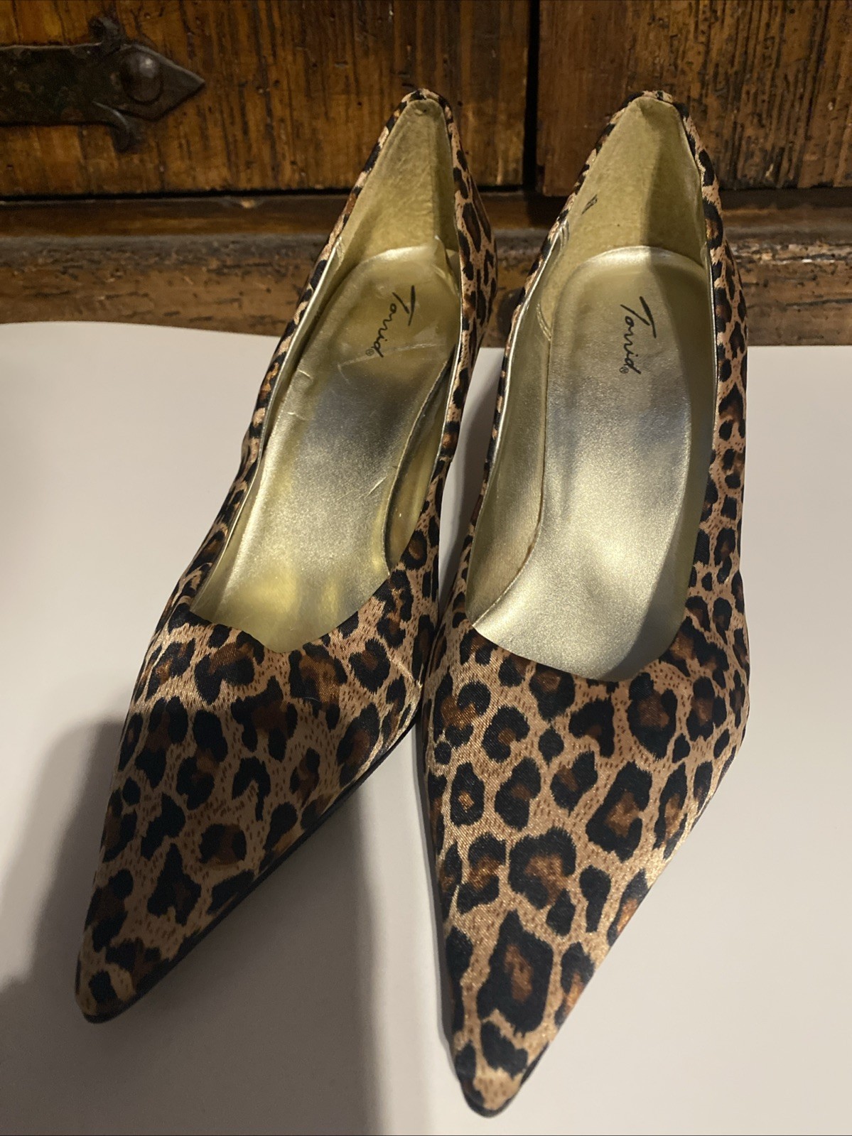 Torrid Women’s Size 8W Leopard Print Pumps w/3.5″ Heels, Pointed Toe Dress Shoes