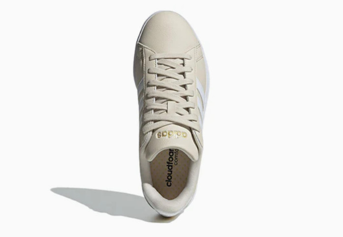 Adidas Grand Court 2.0 (GW9217) «Beige/White/Alumina» Women’s Sneakers