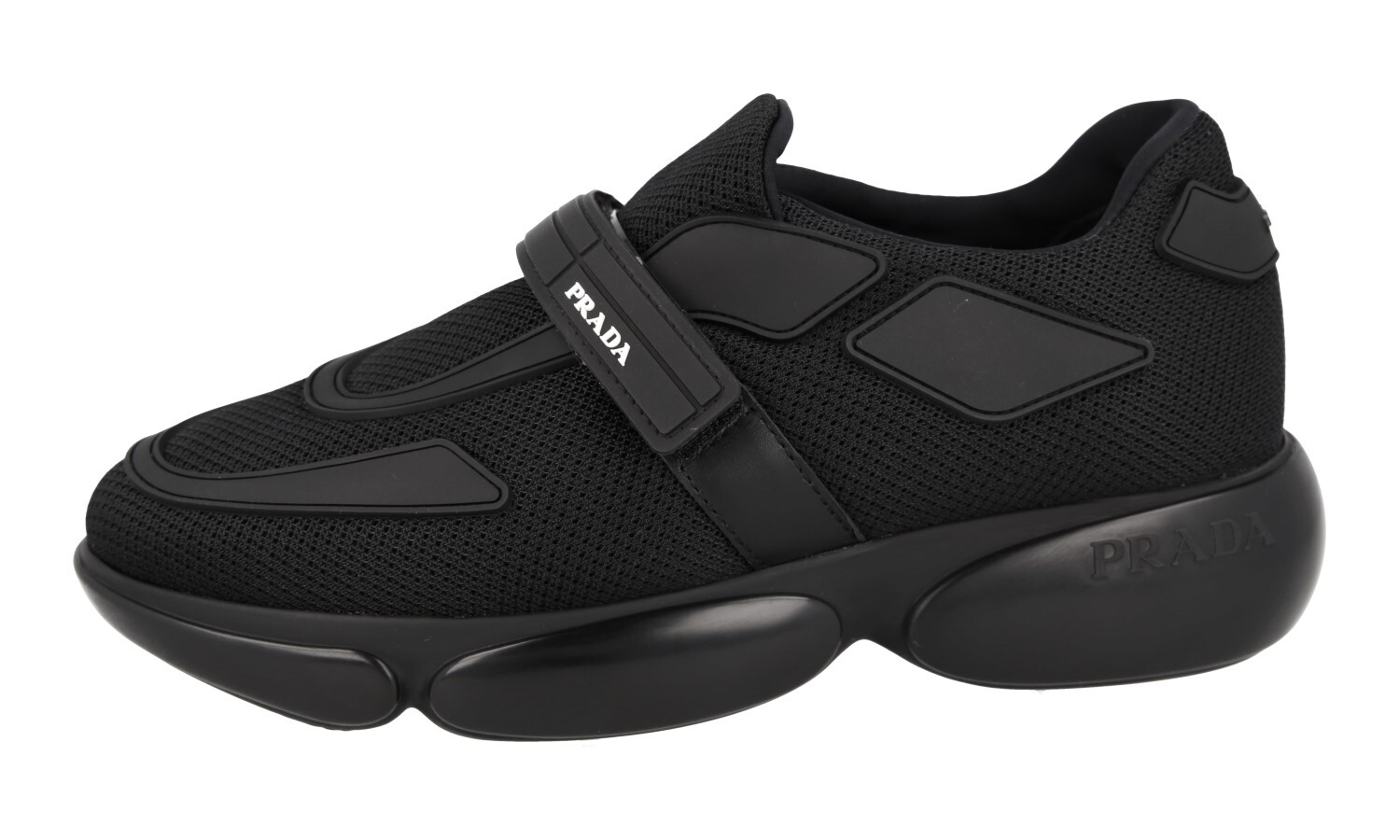 PRADA Bike Cloudbust Sneakers – 1E293I – Solid Black – NEW – US 6.5 EU 36,5