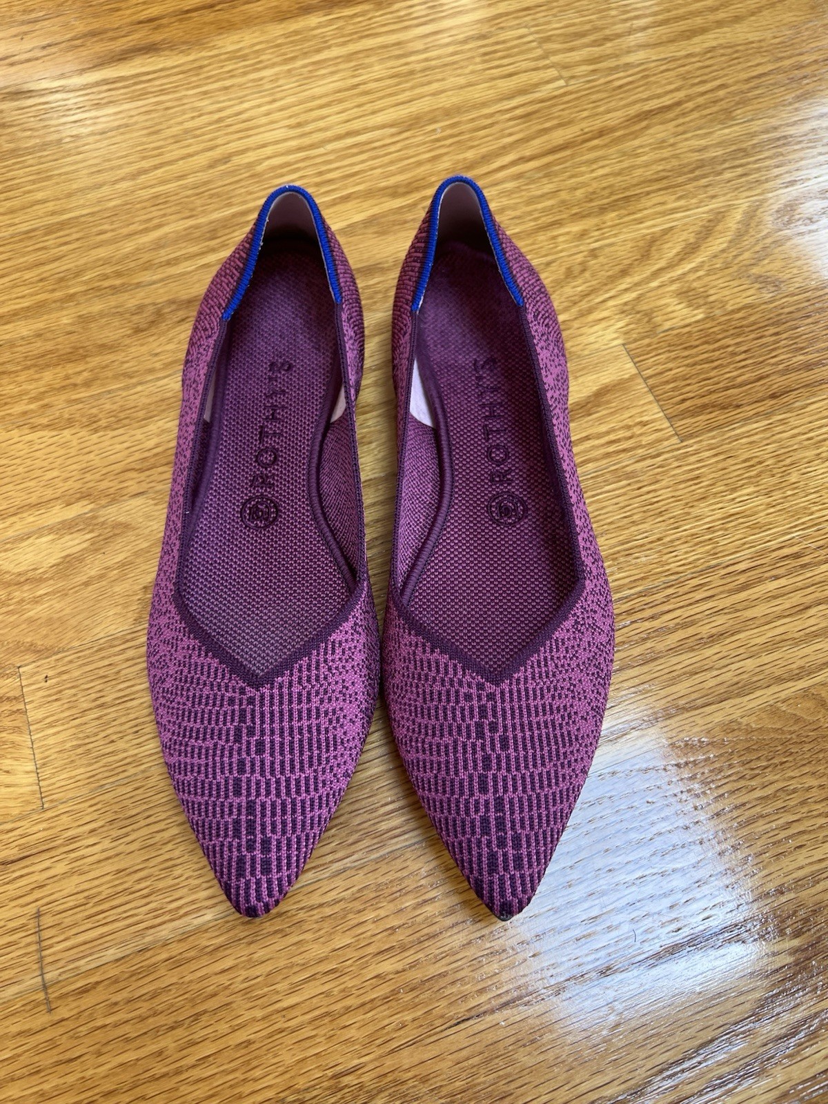 Rothy’s RARE& RETIRED Rothy’s python print with a light pop of purple