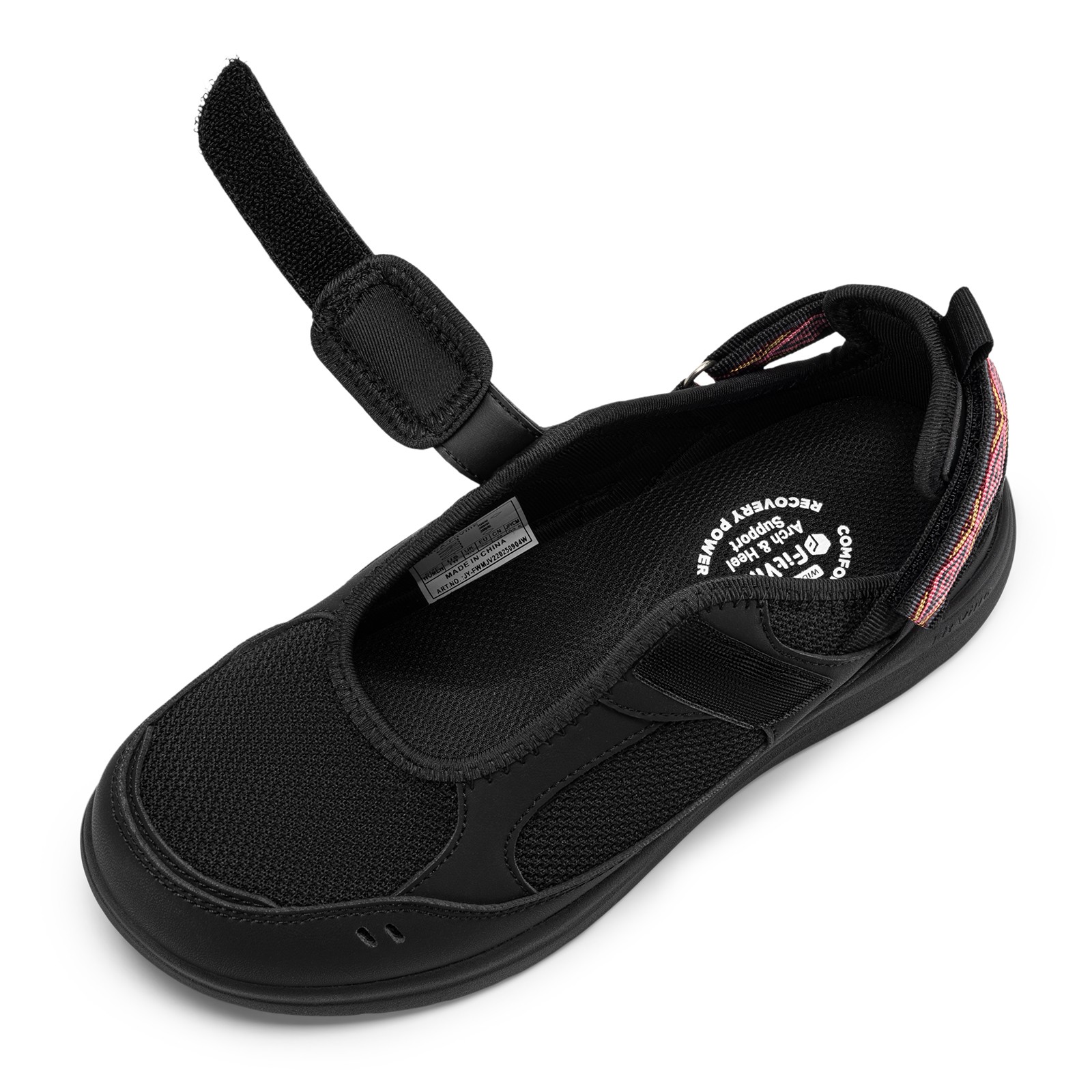 FitVille Extra Wide Diabetic Shoes for Women Sandals Adjustable Closures Slip on