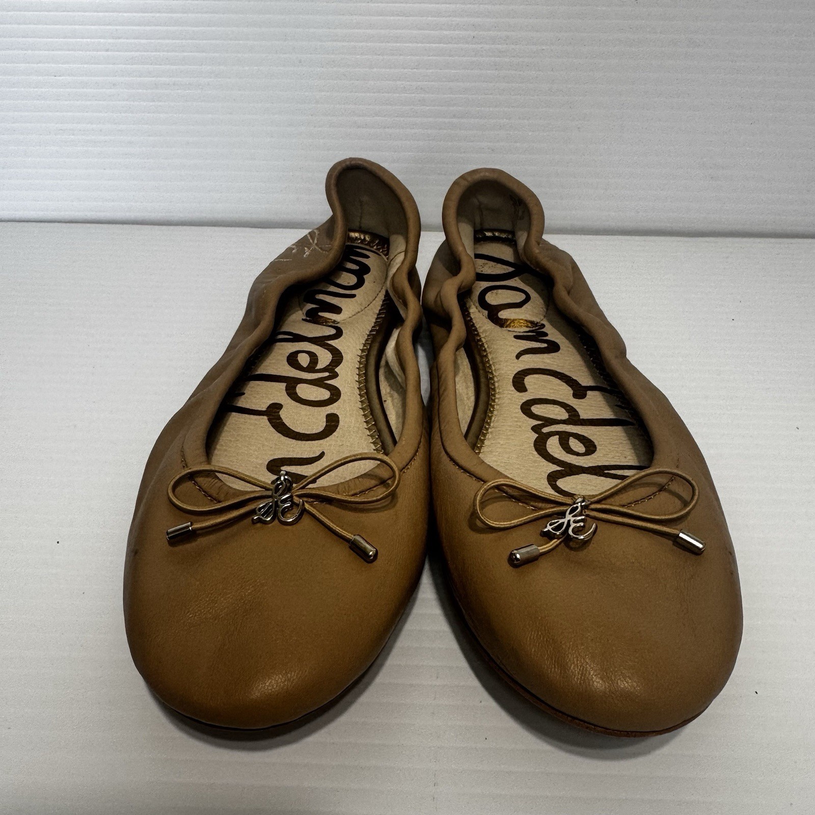 Sam Edelman Felicia Tan Leather Ballet Flats Size 8