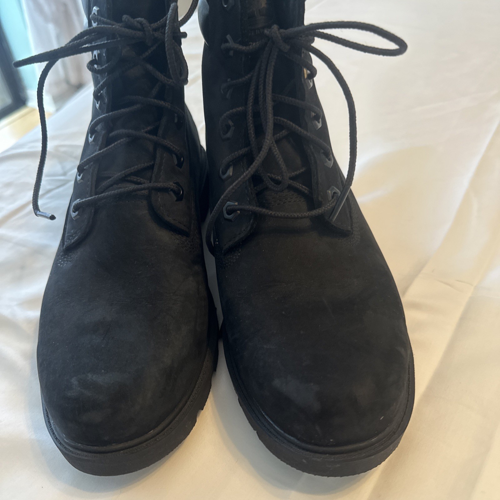 Timberland Women’s Linden Woods 6-Inch Waterproof Boots Black Nubuck Size 9 New