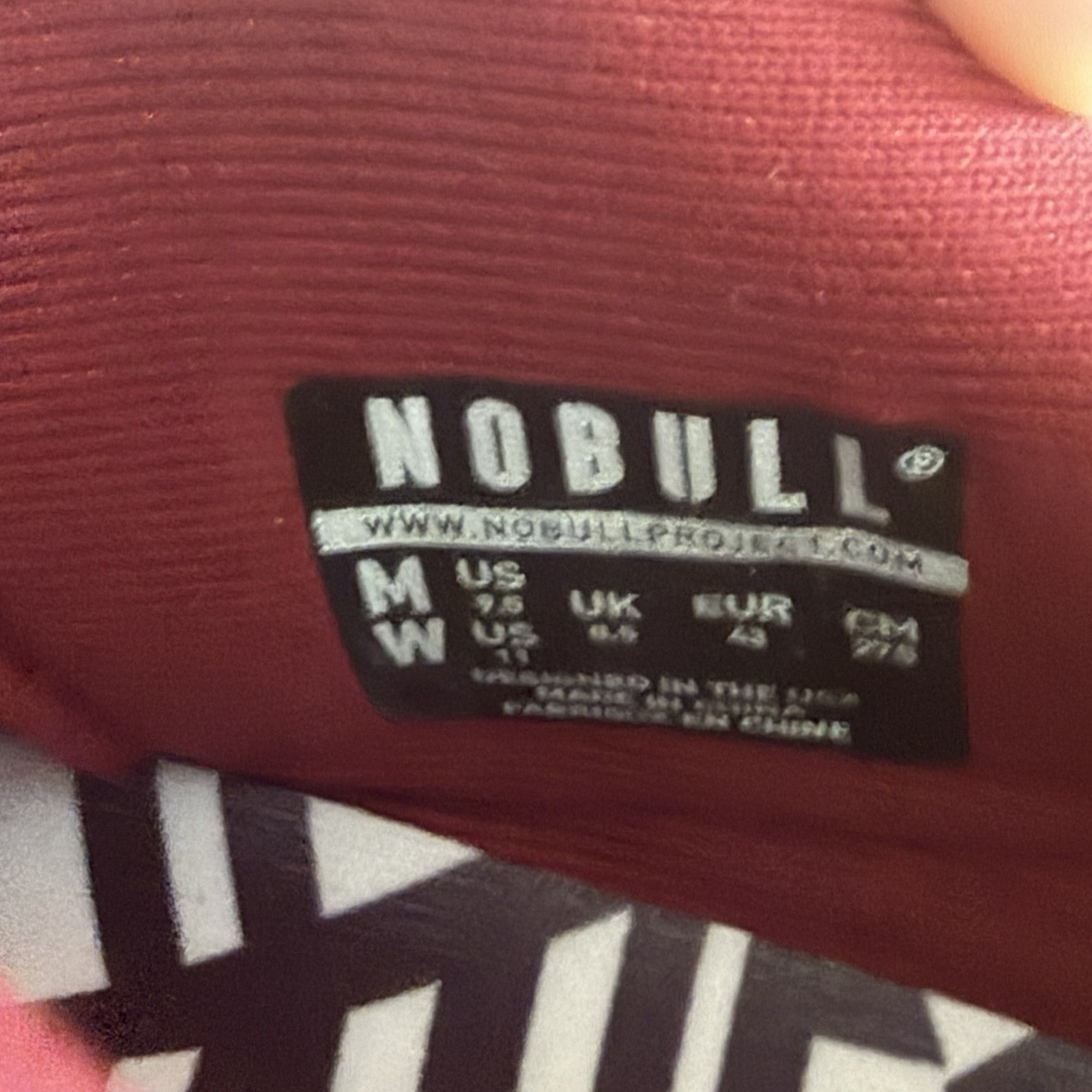 Nobull NWOB Sky Trainer Maroon Crossfit Sneakers Athletic Shoes Size 9.5M/11W