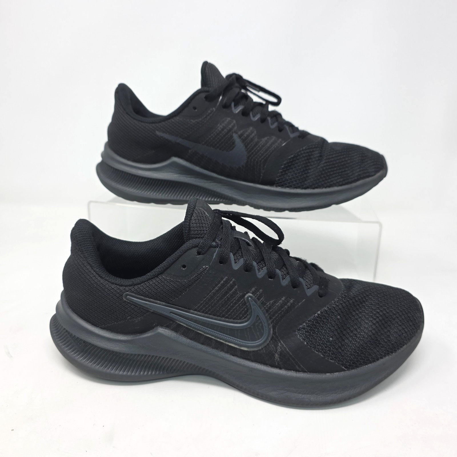 Nike Womens Downshifter 11 Sneaker Shoes Size 9.5 All Black Running CW3413-003