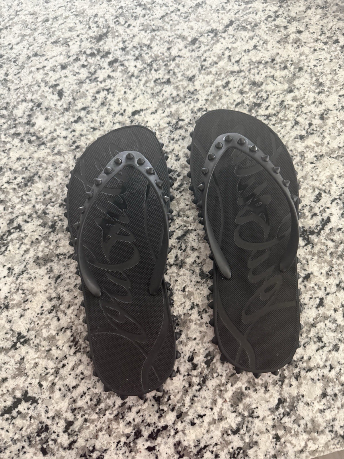 Christian Louboutin Donna Spike Flip Flops size 40