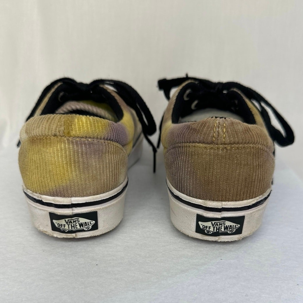 Vans Tie Dye Sneakers Corduroy Purple & Yellow Mens 4 Womens 6