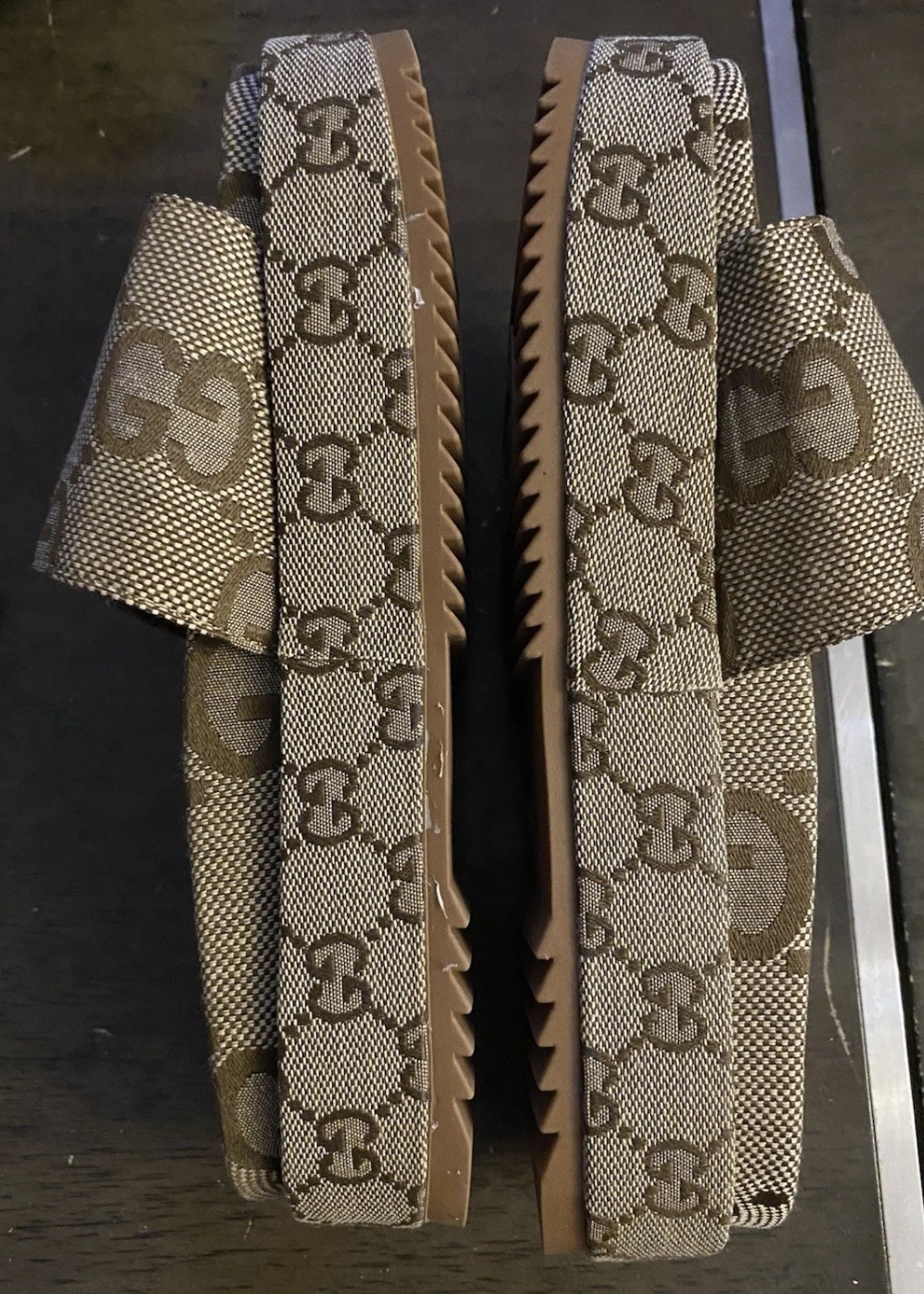 Gucci Platform Slide Sandals, size 8 true to size