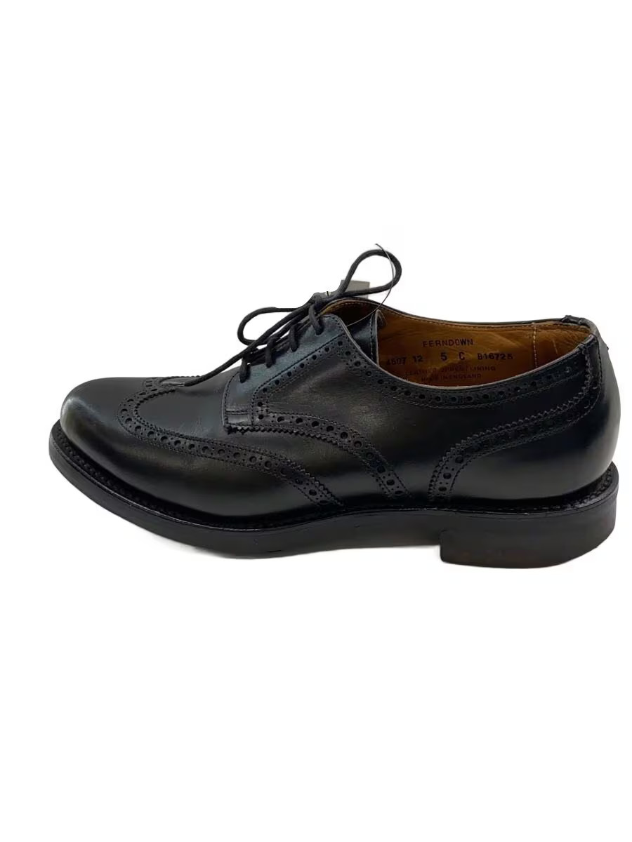 Crockett Jones Shoes Blk Leather B16725 Gpd10