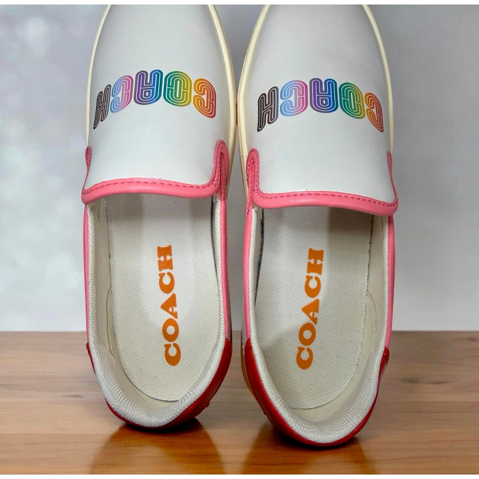 NWT Coach CA452 Wells Leather Slip-On Sneaker Size 7.5B