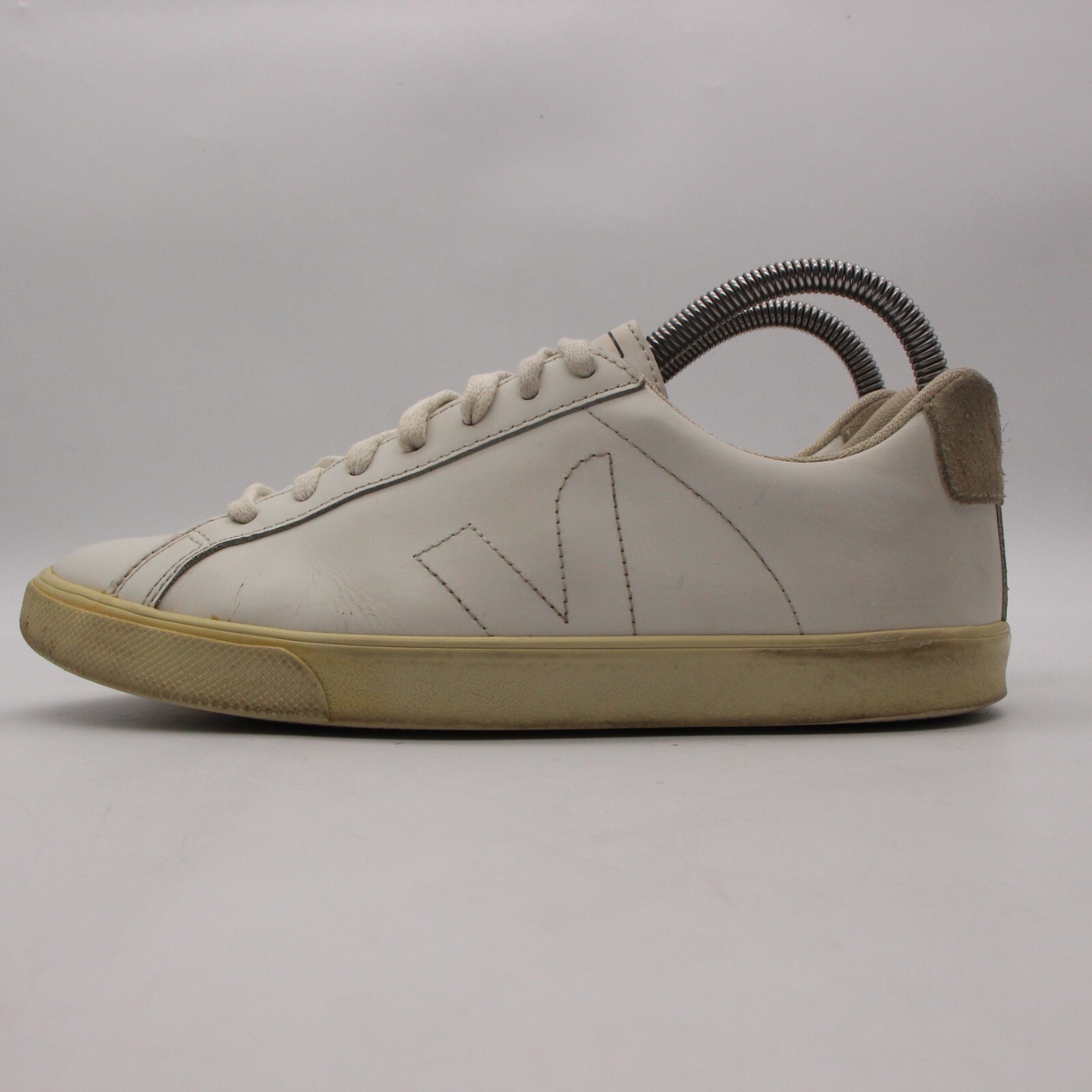 Veja Esplar Logo Women’s Size 7 Low Top Sneaker Extra White/natural Leather
