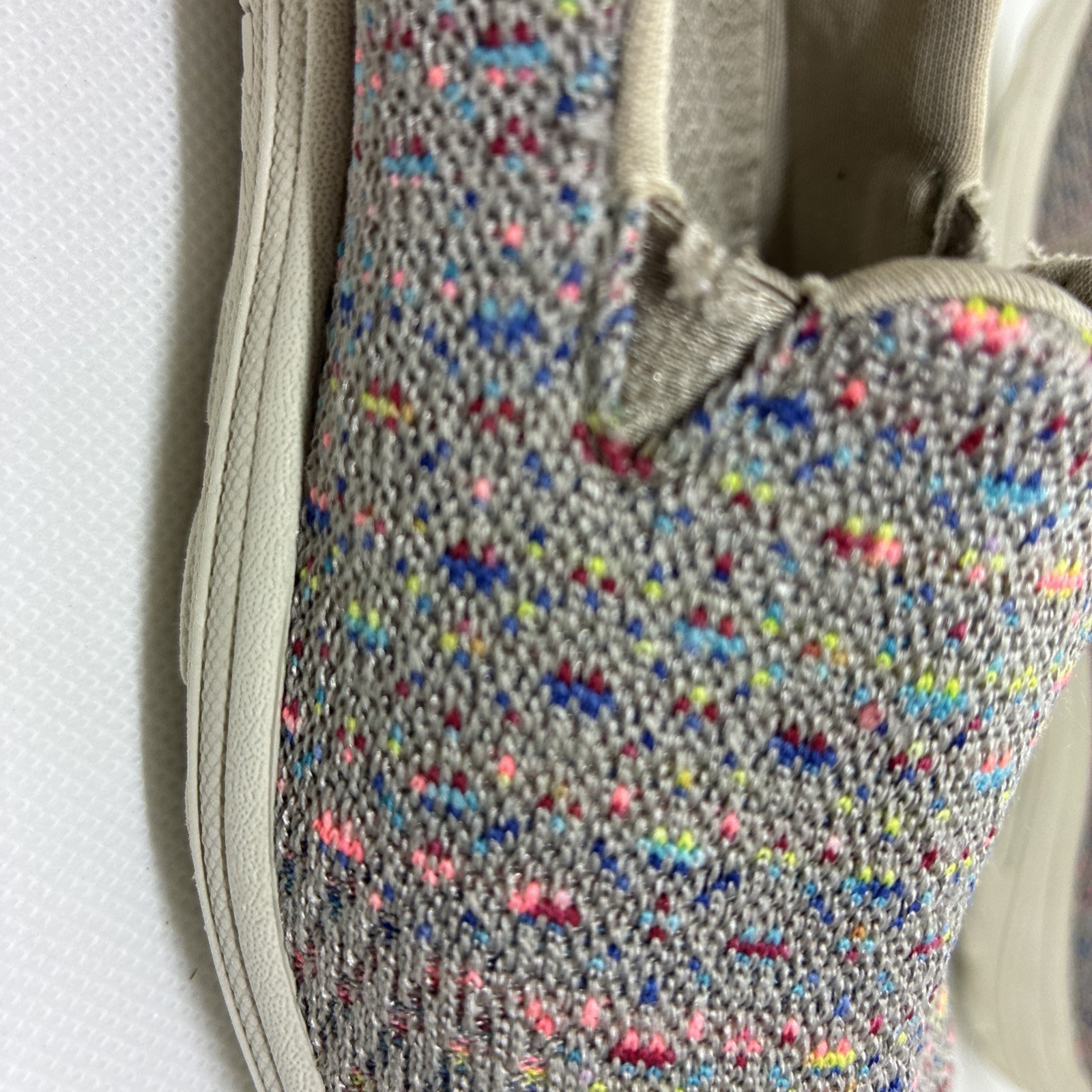 Skechers Slip on Casual Comfort Raggae Fest Wicker Sz 6 Beach Weekend Travel