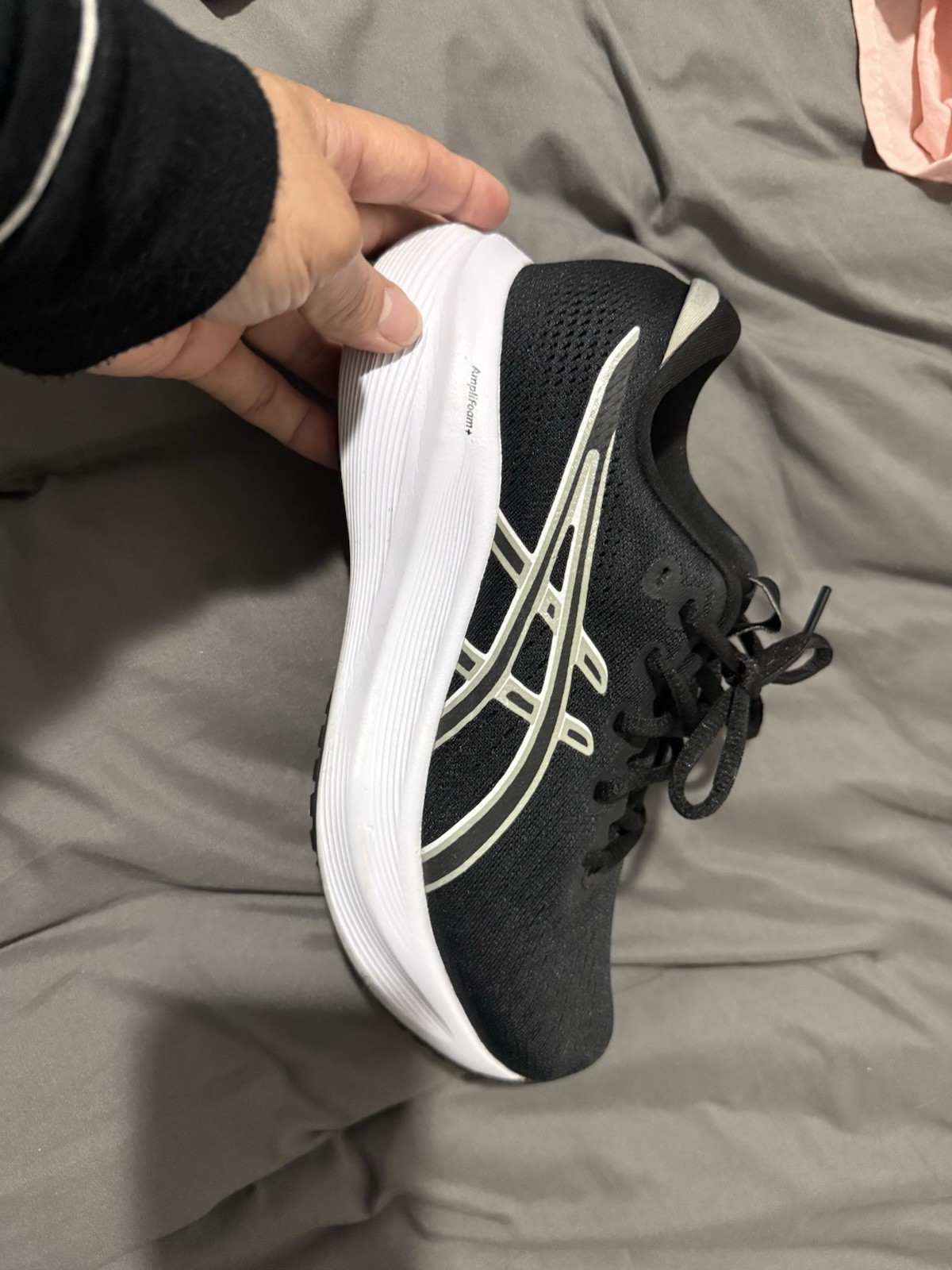 ASICS GEL-EXCITE 11 Men’s Black/White Lace-Up Low Top Athletic Sneakers
