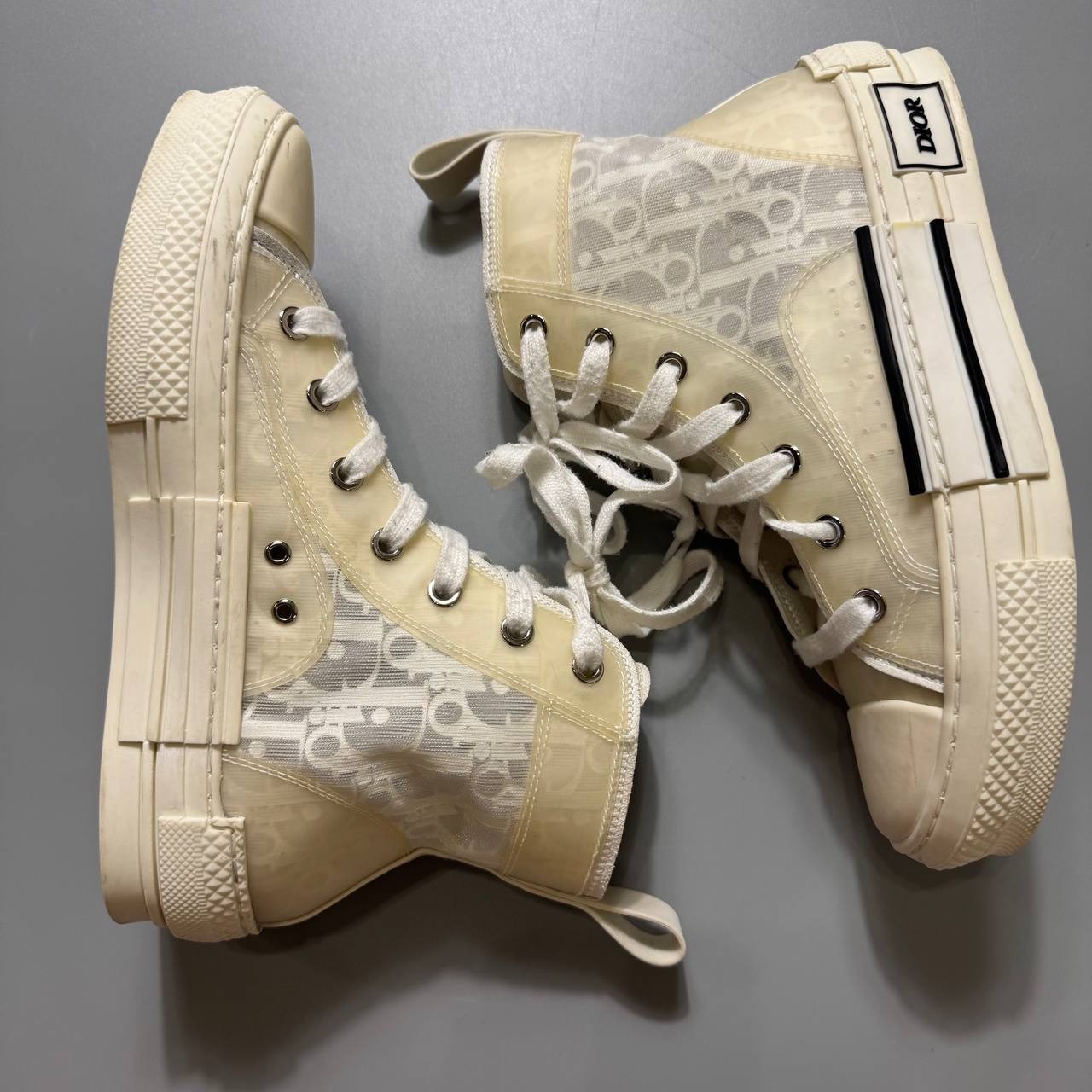 Dior B23 Monogram High-top Sneakers Size 37