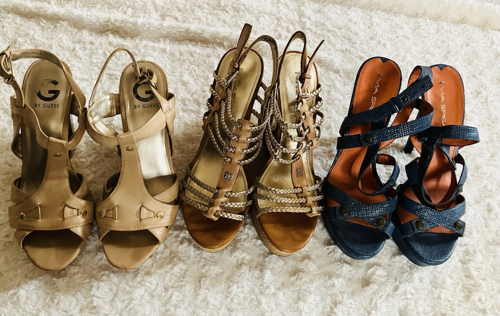 Designer Shoes Bundle. 3 Pairs G by GUESS Ivanka and Via Spiga. Size 9