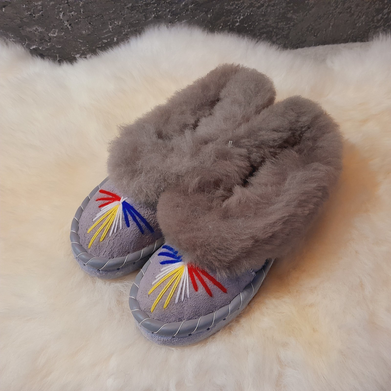 Ladies Leather Wool Winter Huts Shoes Lambskin Slippers ZAKOPIANKI Slippers