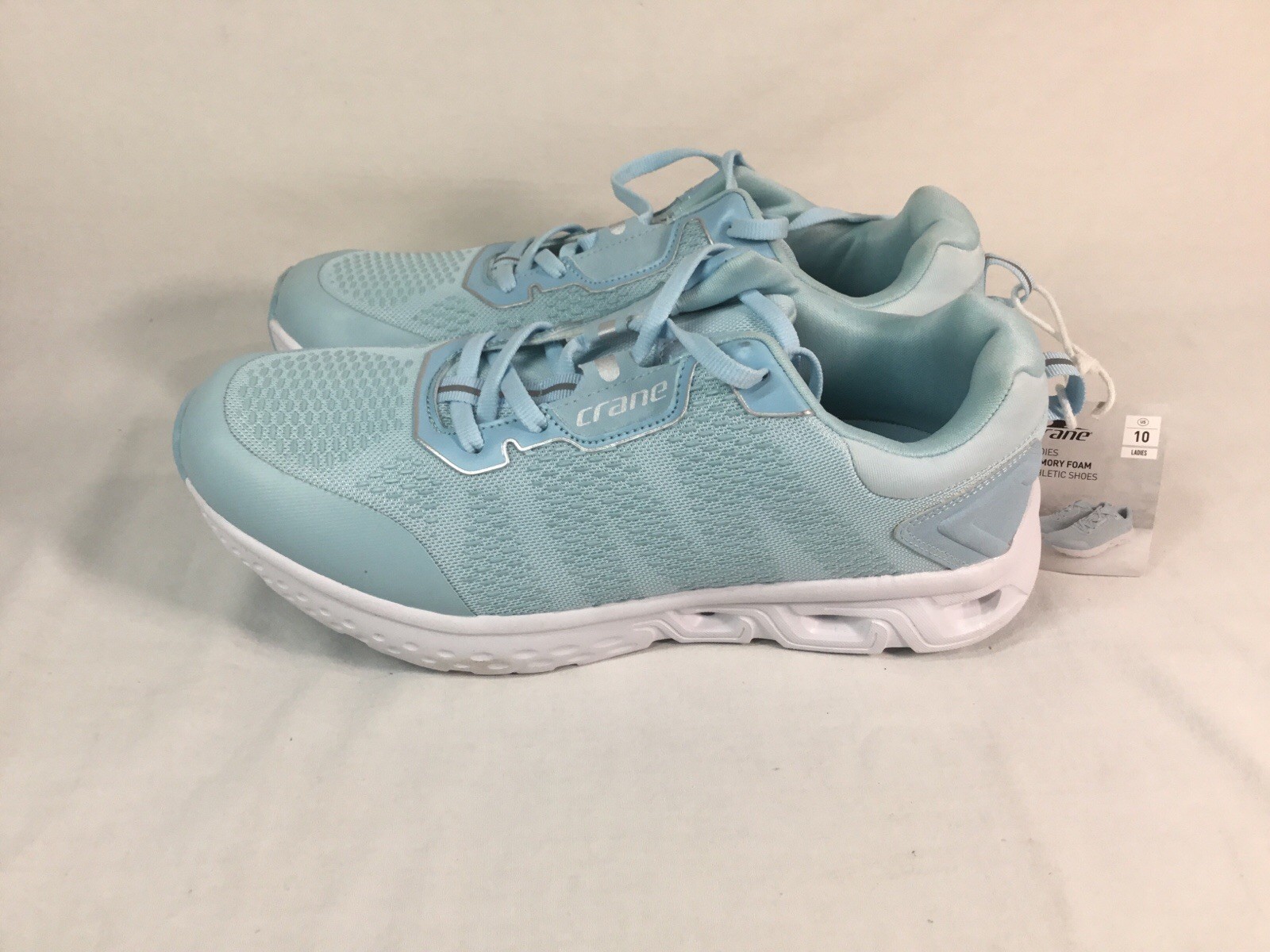 Crane Fitness Ladies Memory Foam Athletic Sneakers- size 10