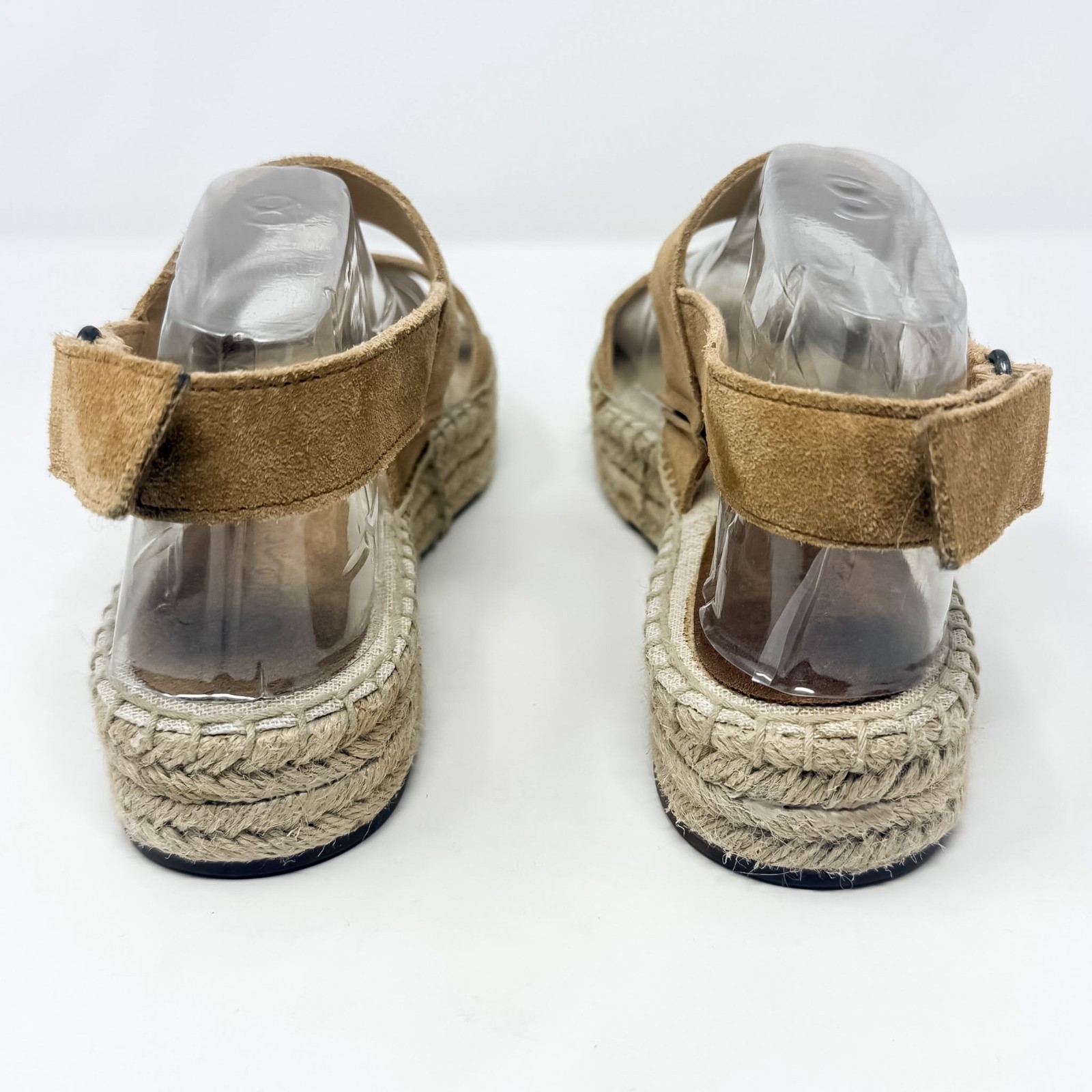 Splendid Aubrey Suede Espadrille Sandals Women’s 7 Tan Slingback 1.5″ Platform