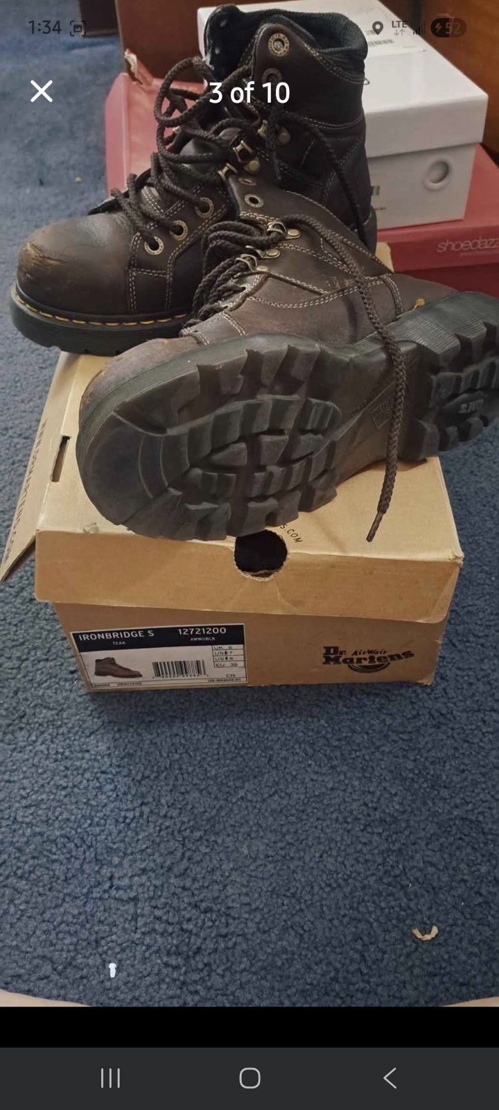 Doc martens womens 8- Steel toed