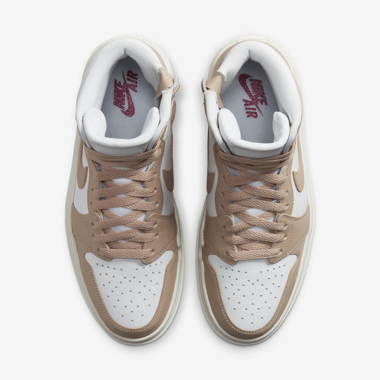 Women Nike Air Jordan 1 Elevate Vachetta Tan Desert White Nby DN3253-121 sz 10.5