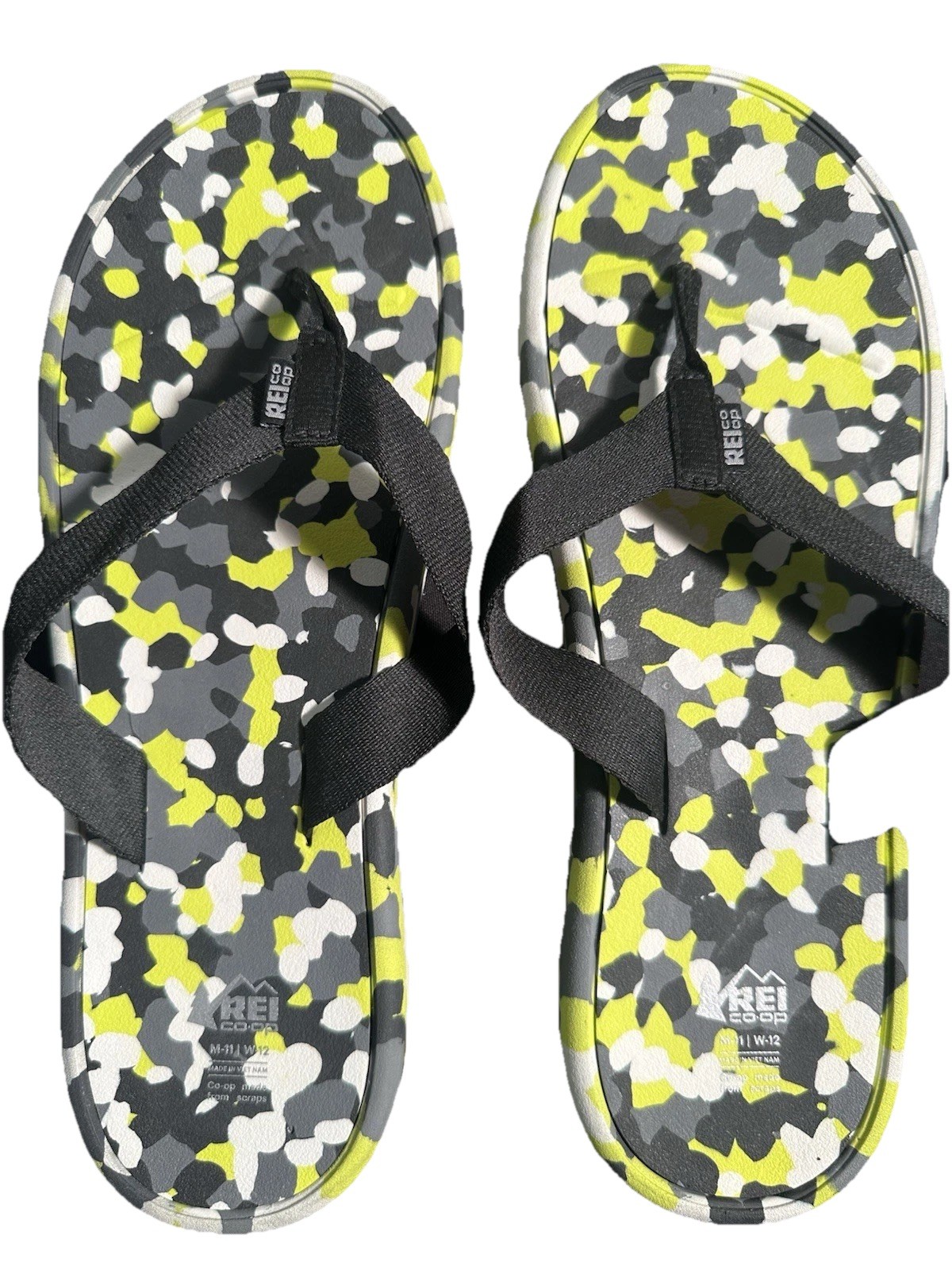 REI Co-op Flip Flops; M11 / W12 Recyled Materials