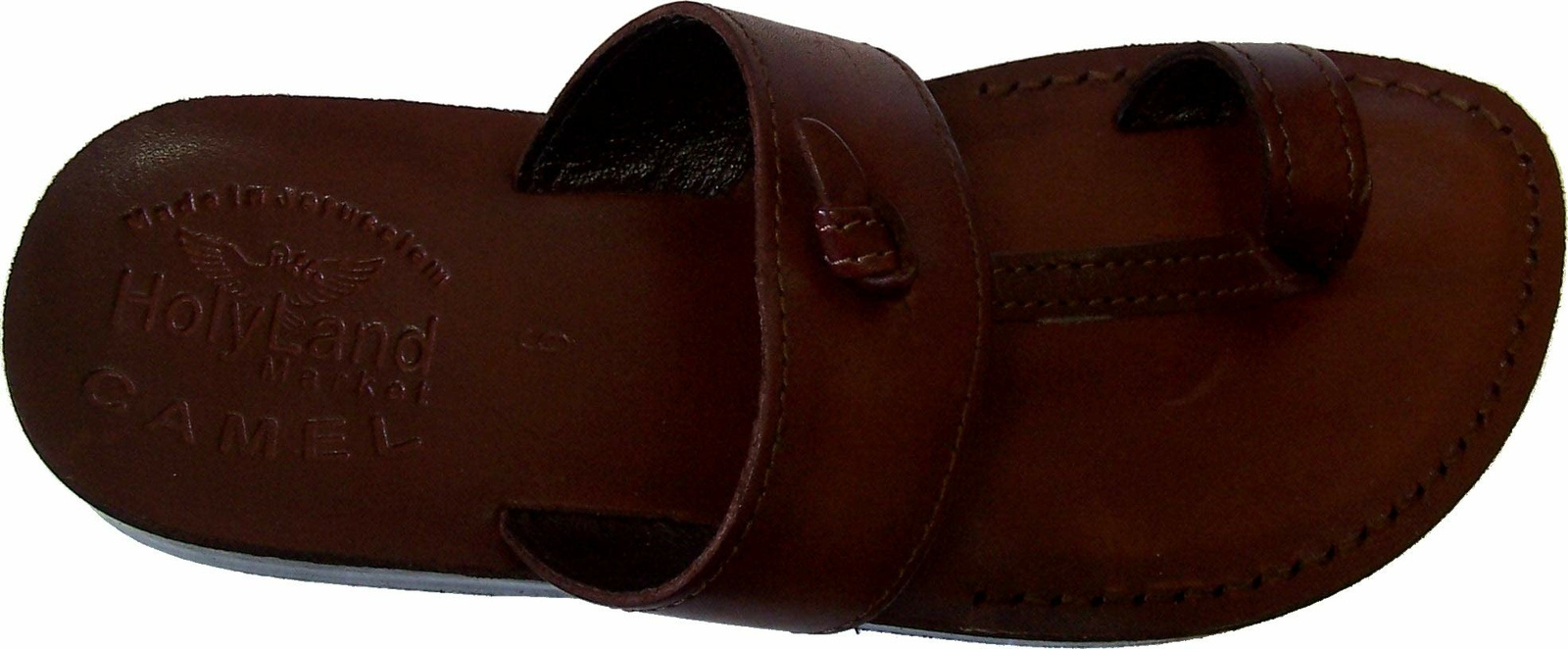Holy Land Market Unisex Genuine Leather Biblical Flip Flops (Jesus – Yashua)