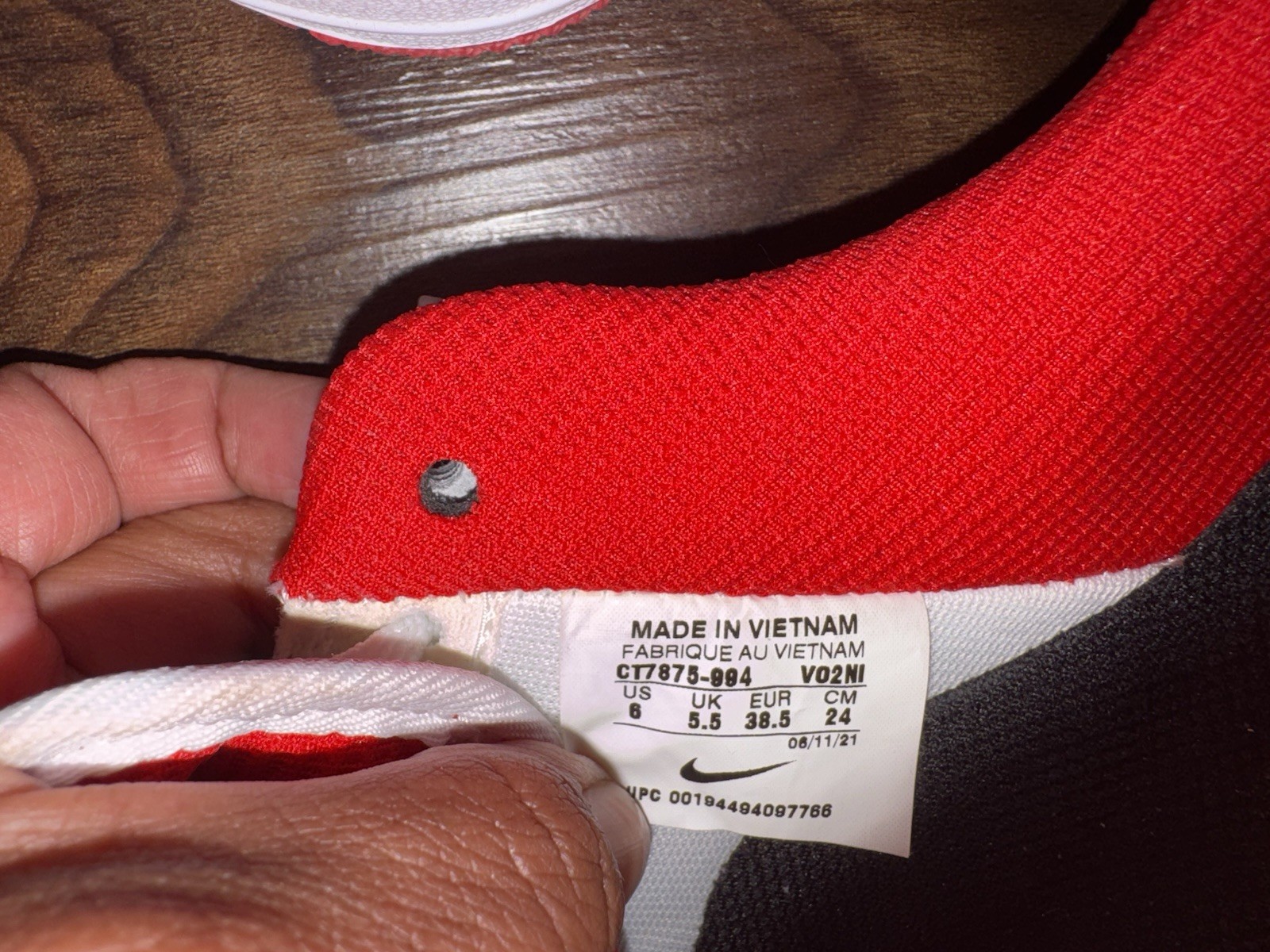 Nike By You Air Force 1 Low Custom White/Red CT7875-994 Women’s Size 6
