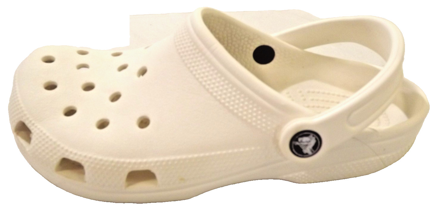 Crocs Unisex Adult Classic Unlined Clog Shoes Mens Size 7 Womens 9 White