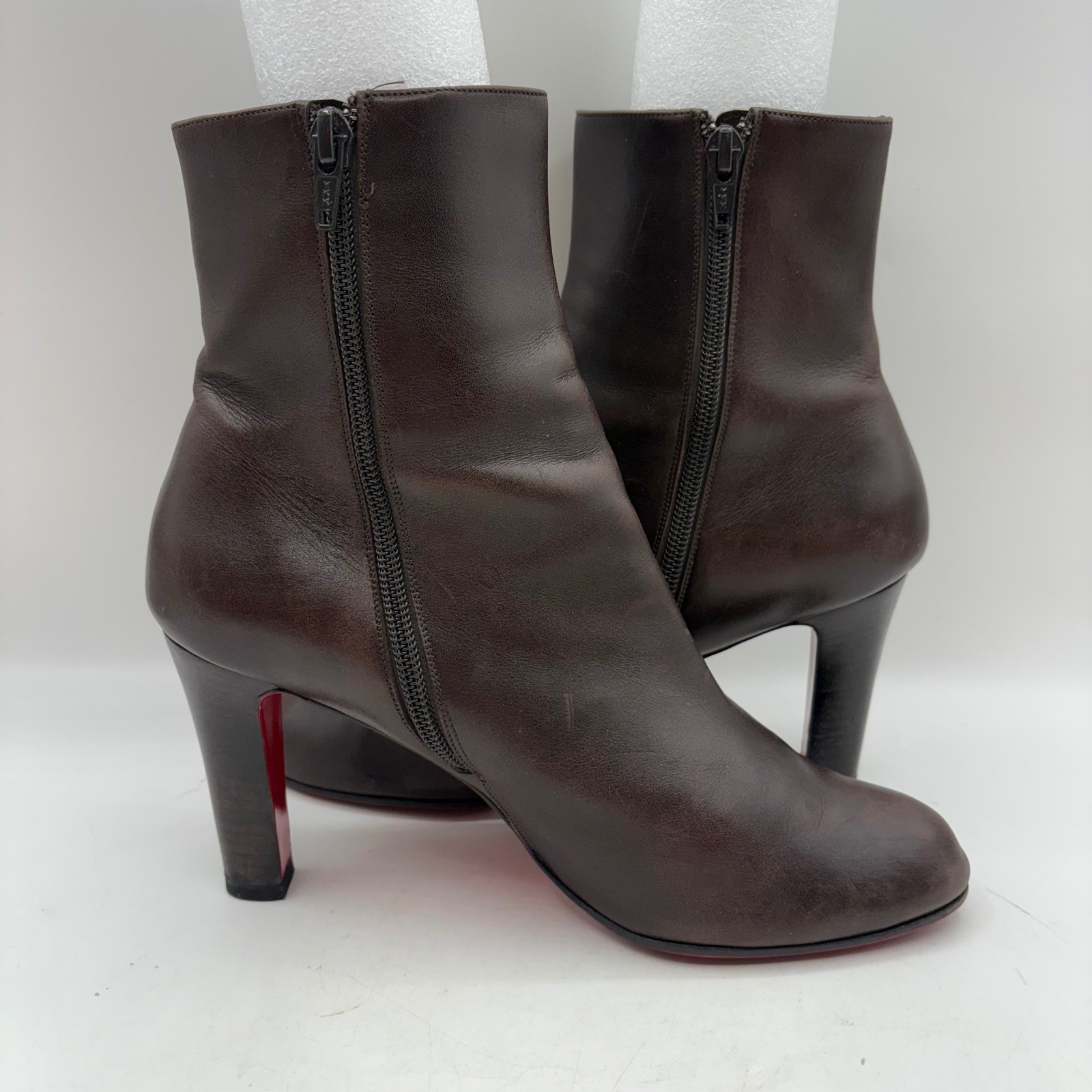 Christian Louboutin Calfskin Leather Adox Ankle Boots Womens Size 39 US 8.5-9