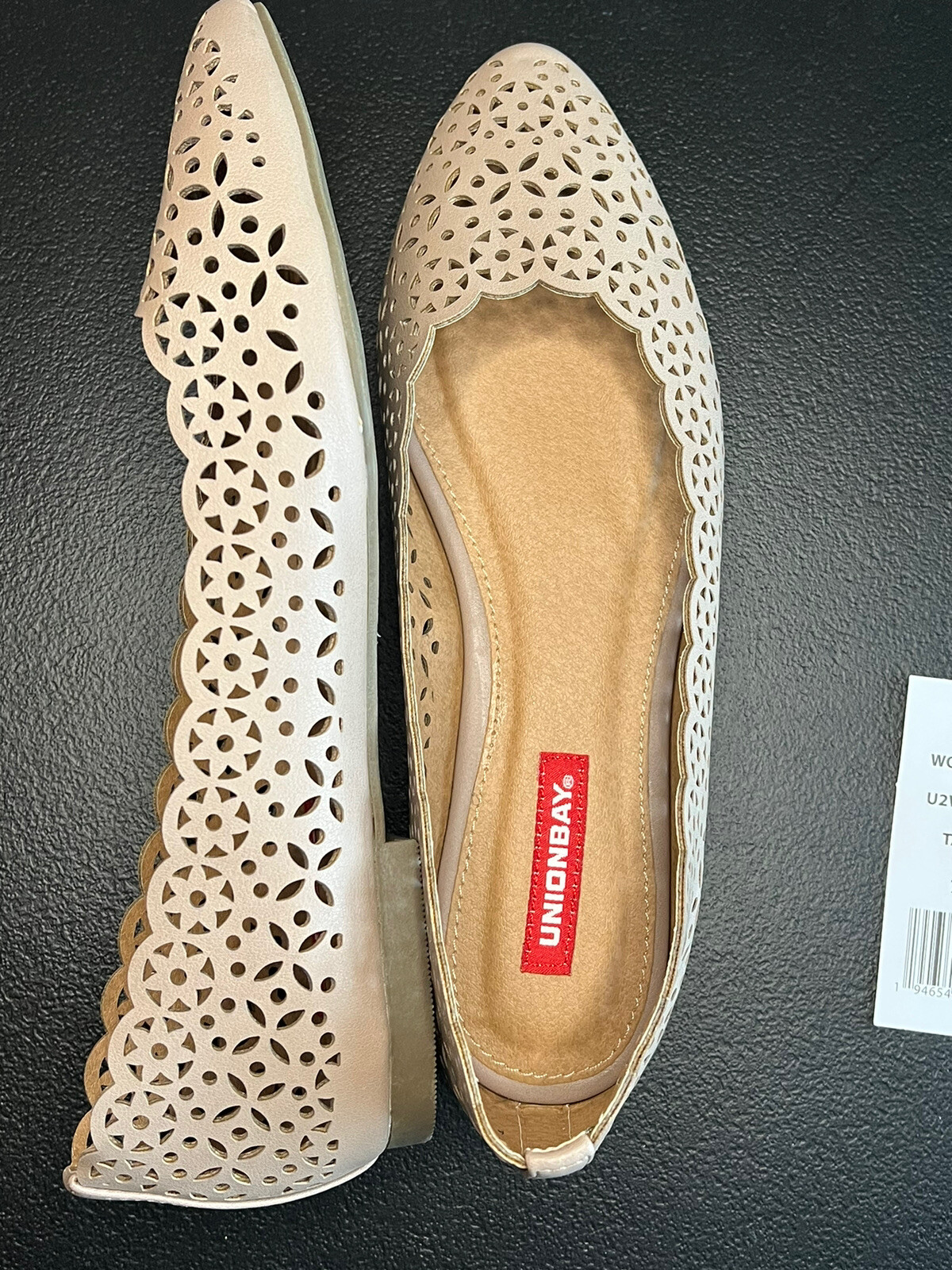 UNIONBAY Women’s Woodbury Ballet Flat, Nude, Size 7M NEW