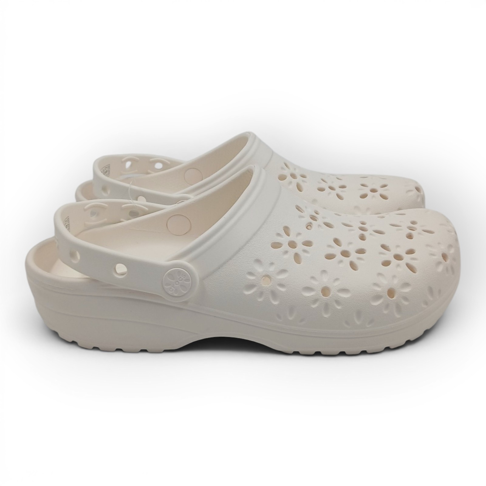 CROCS Women’s Classic Floral Cut-Out Clog Slipper Size 8 Men / 10 Women