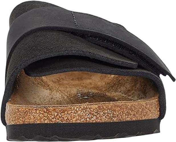 New in-Box Birkenstock Kyoto Nubuck Slide Sandal Narrow Taupe Black -Select Size