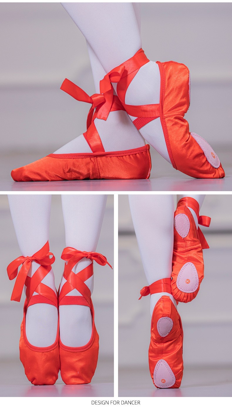 BALLET SLIPPERS Breathable Lightweight Sation DANCE Shoes For Girls WOMEN YOGA